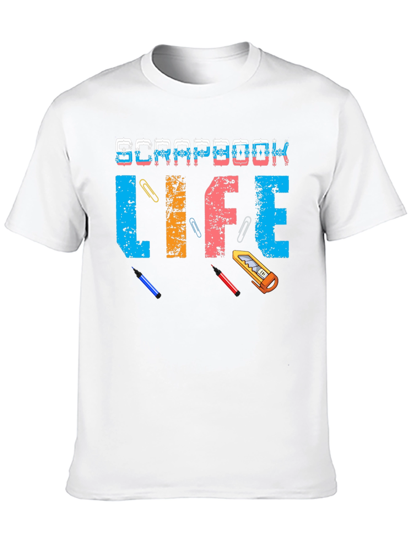 Black Scrapbook Life Graphic Tee view 10