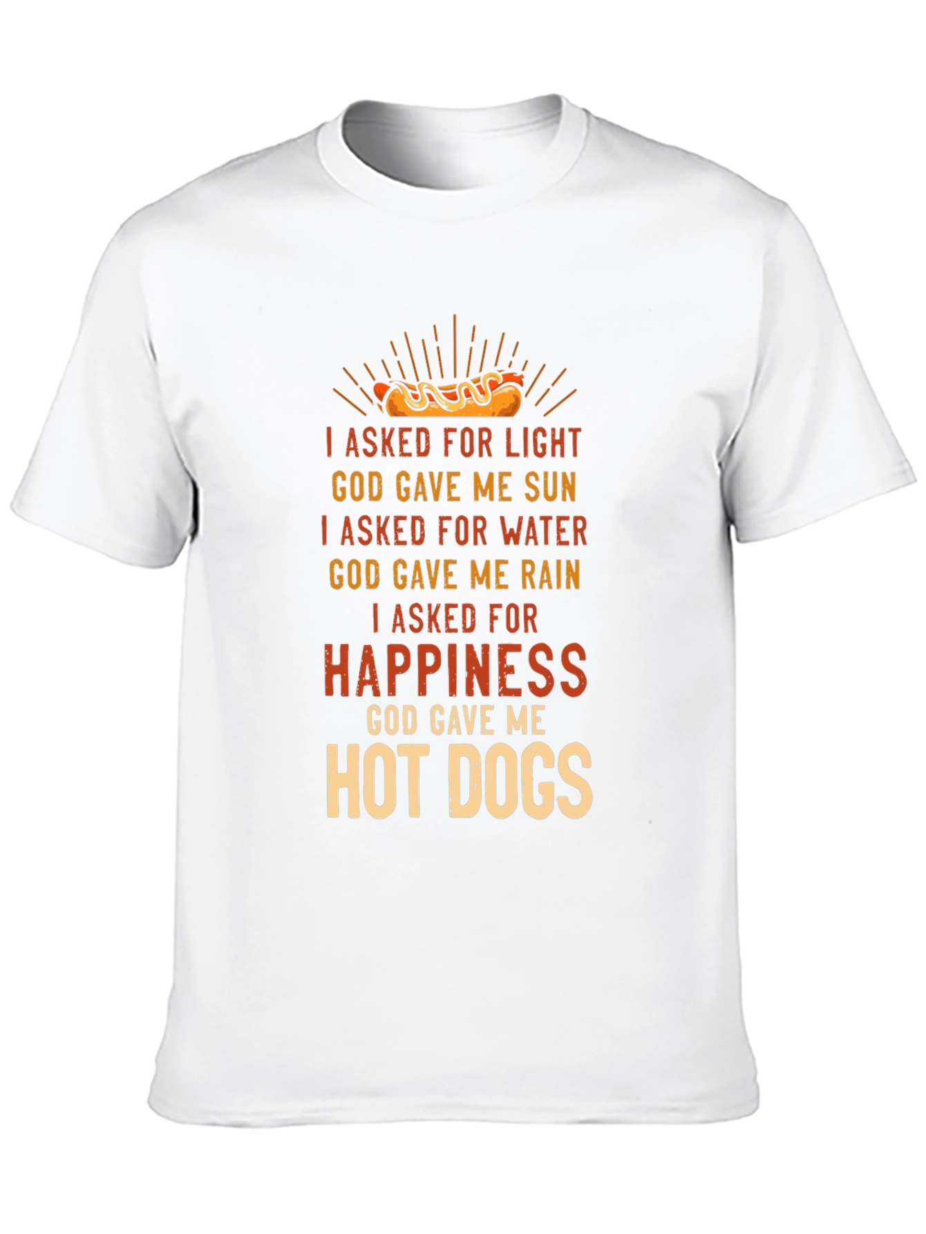 Black Hot Dog Happiness Graphic T-Shirt view 10