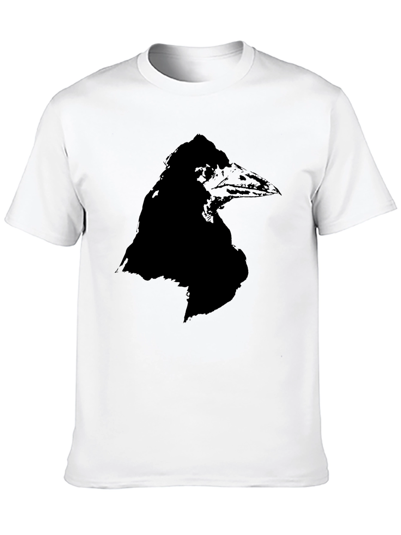 Black Raven Graphic Tee - Black Crew Neck T-Shirt view 10