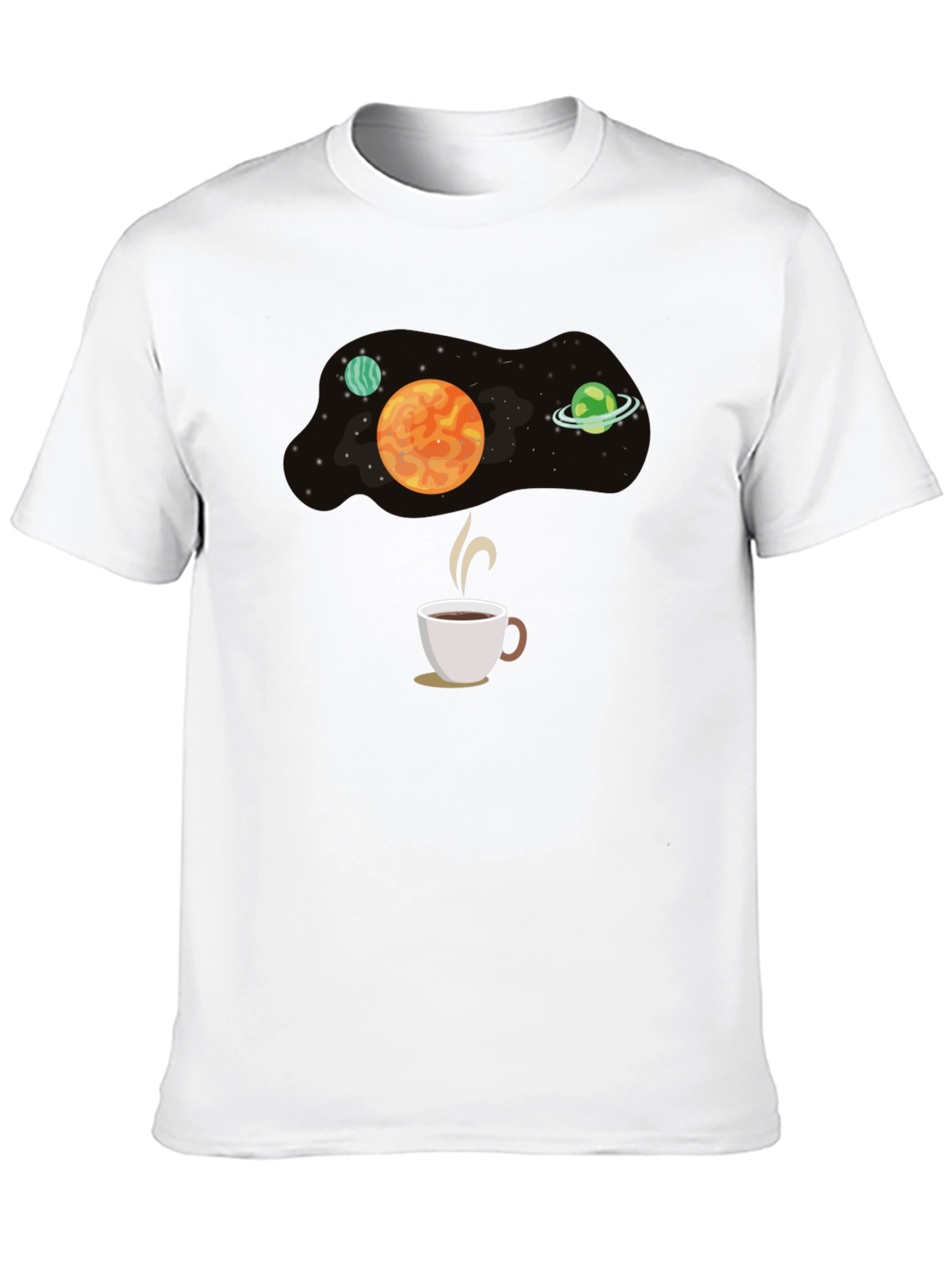 Black Space Coffee T-Shirt - Galaxy Brew Tee view 10