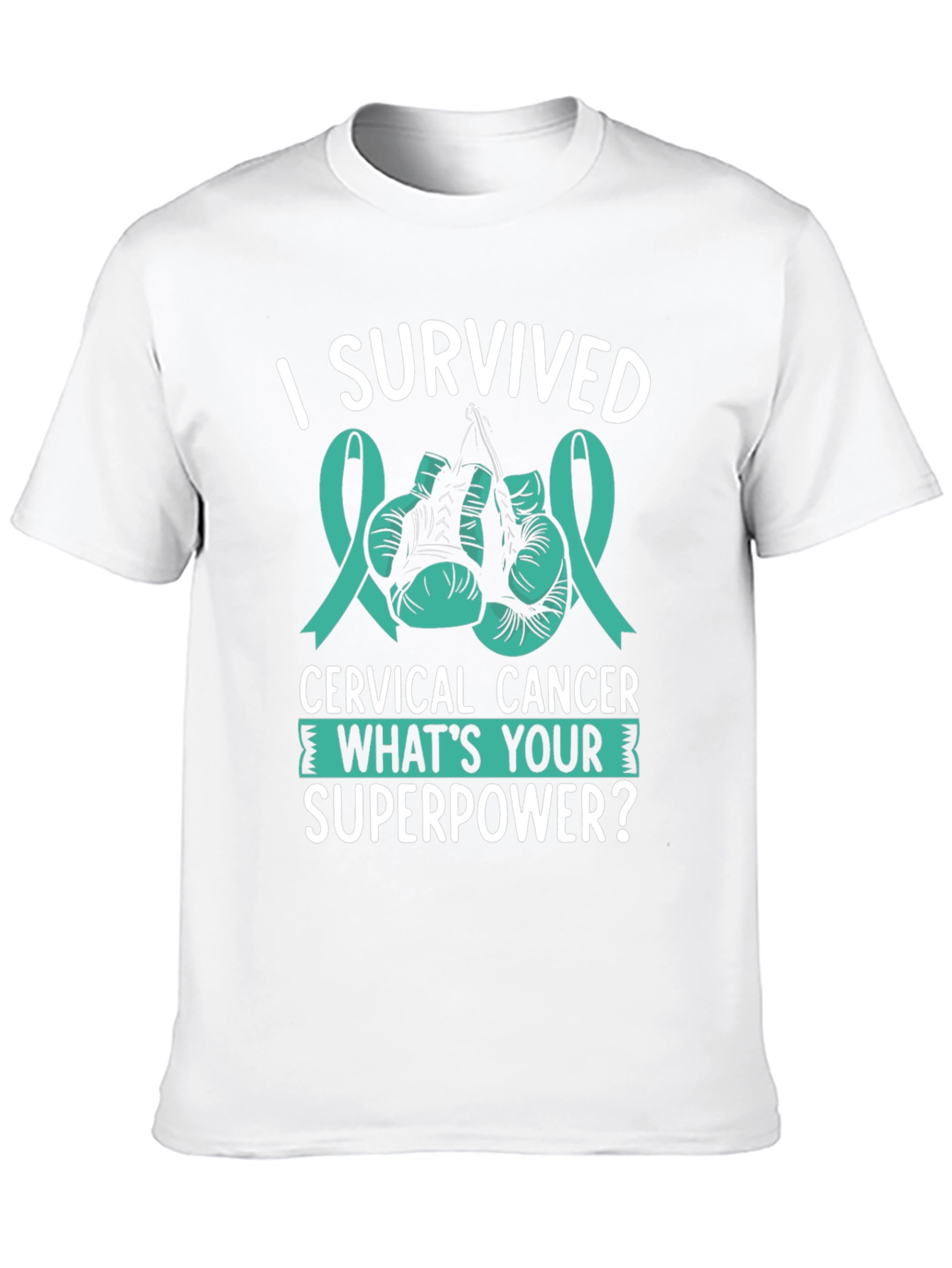Black I Survived Cervical Cancer T-Shirt view 10