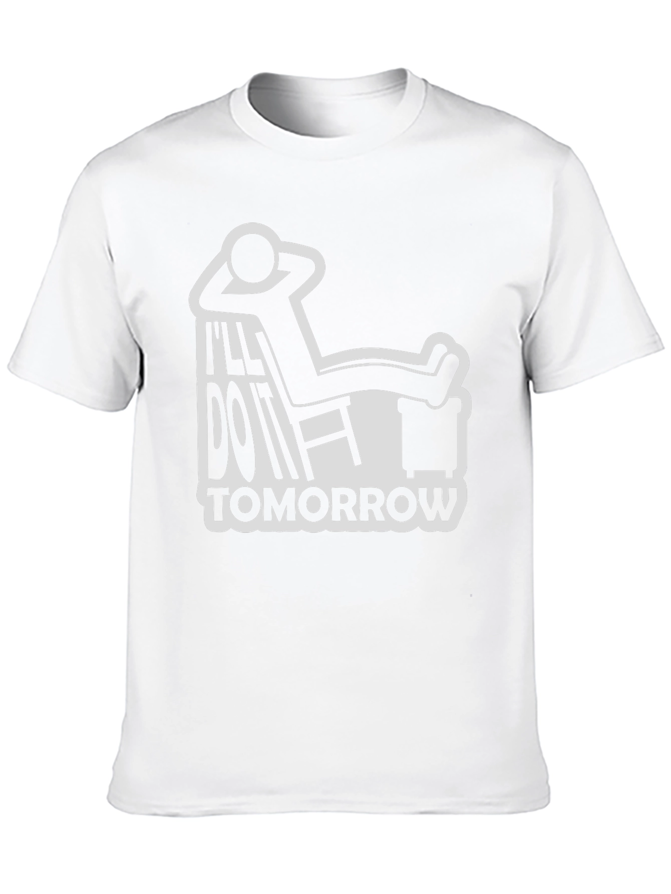Black I'll Do It Tomorrow Graphic Tee view 10