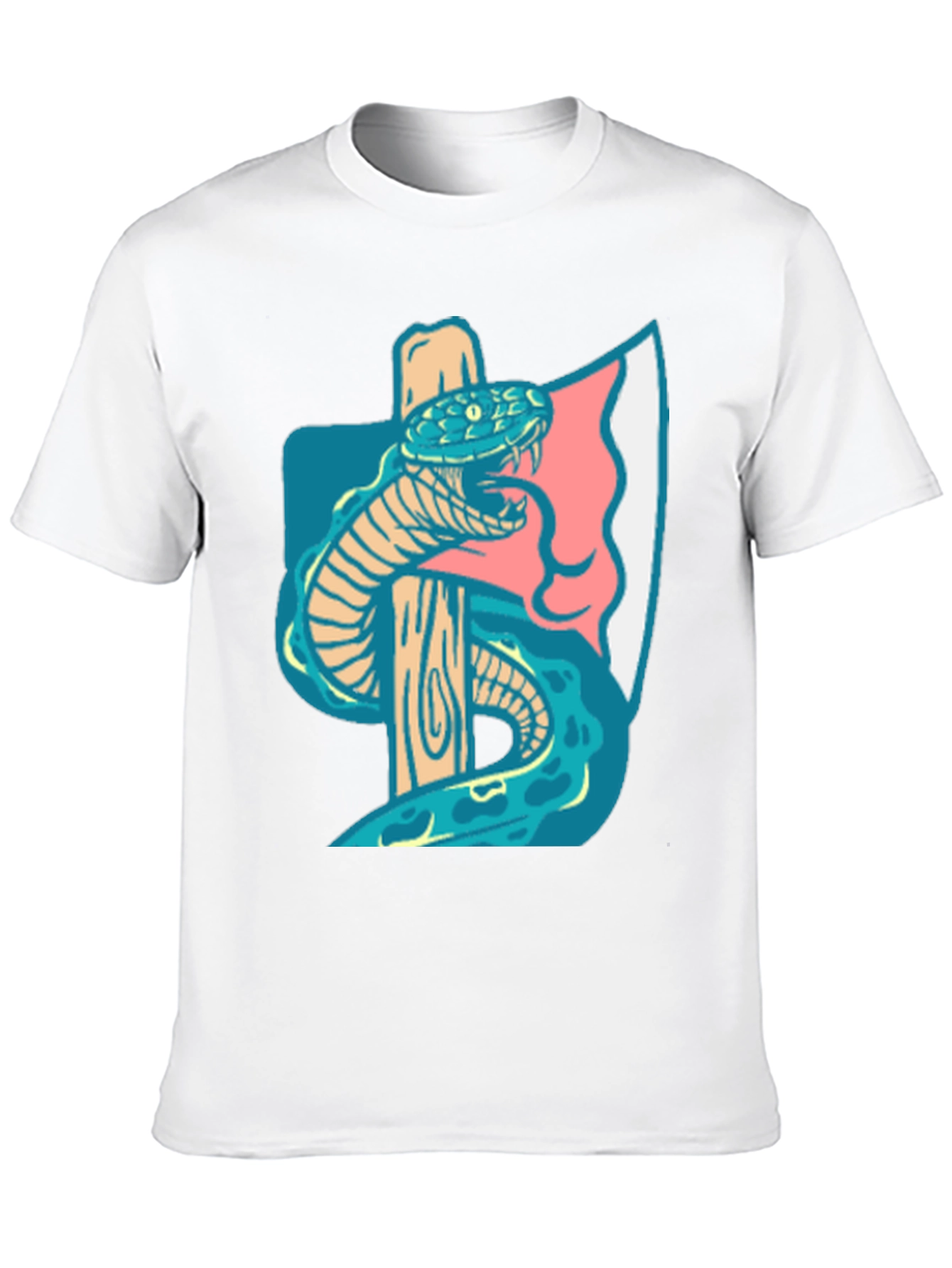 Black Axe & Snake Graphic Tee - Cool Casual Style view 10