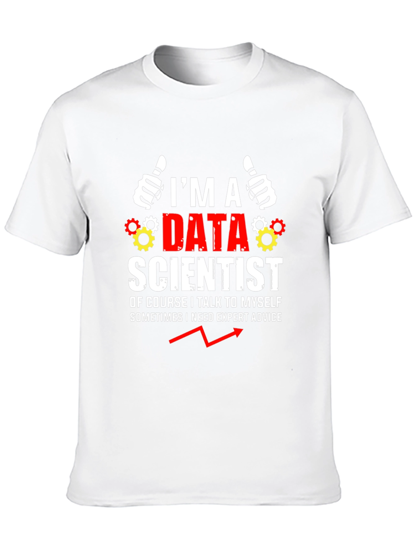Black Data Scientist Humor T-Shirt view 10