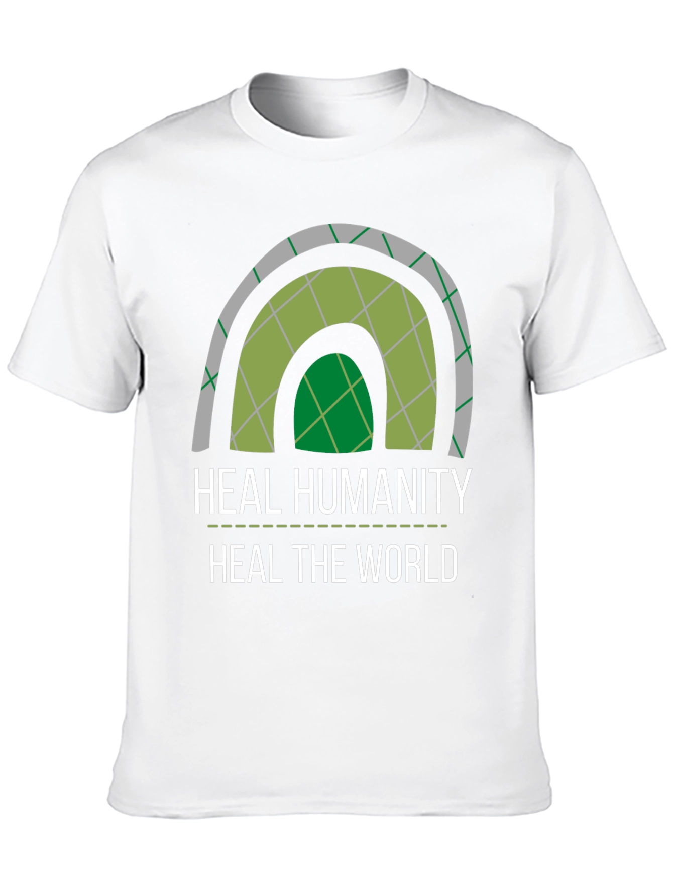 Black Heal Humanity T-Shirt - Eco-Friendly Design view 10