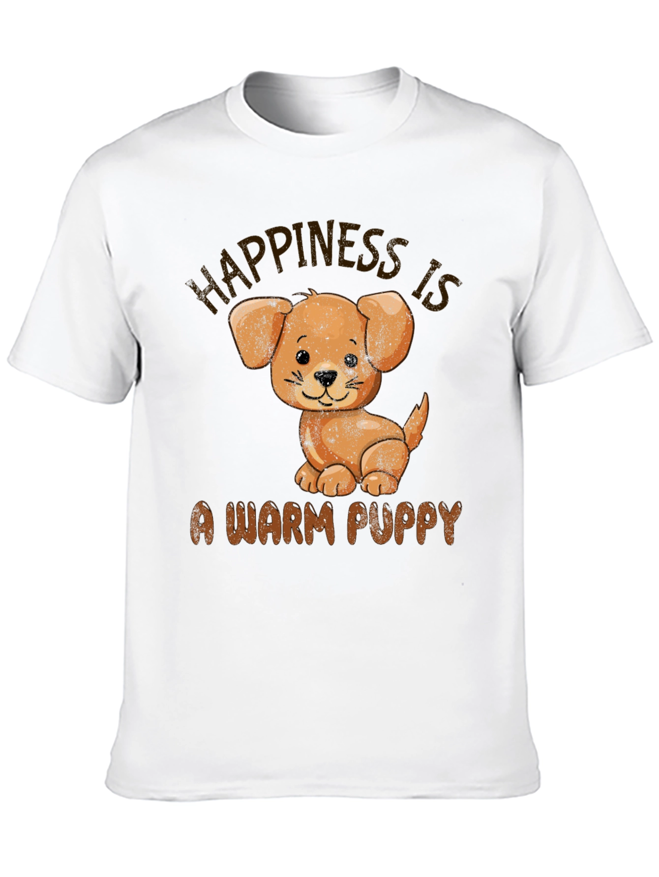 Black Happiness is a Warm Puppy T-Shirt view 10