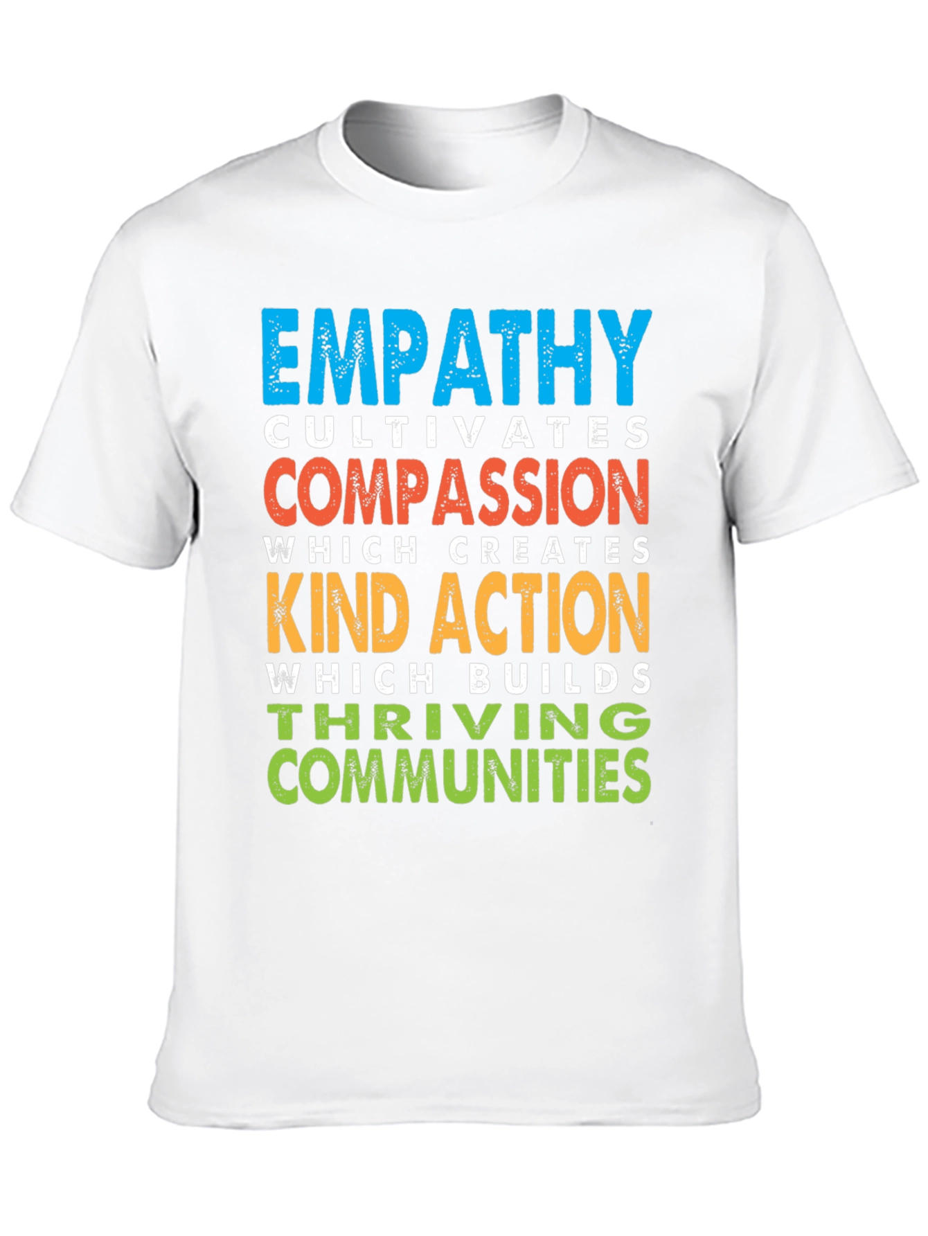 Black Empathy Cultivates Compassion Graphic T-Shirt view 10
