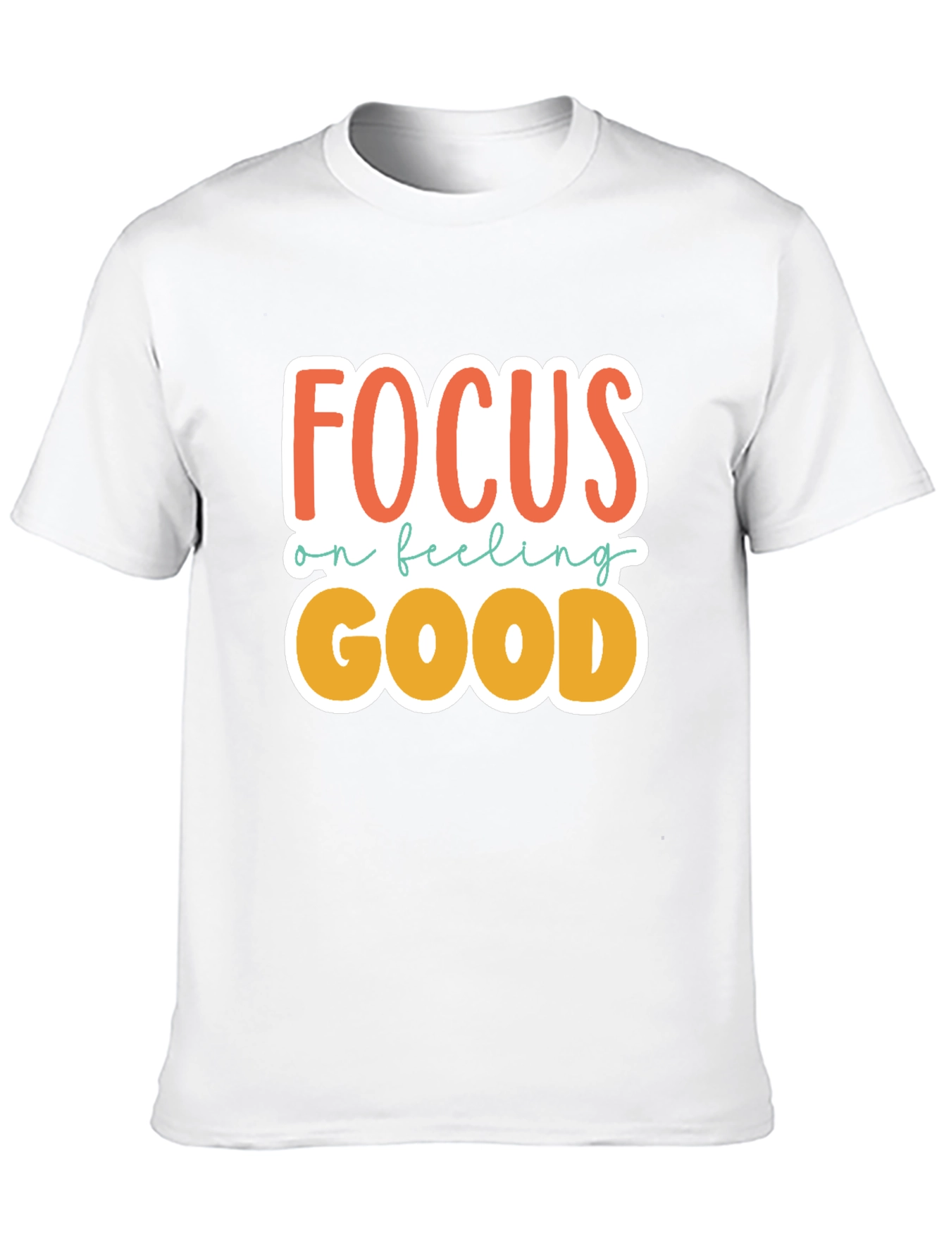 Black Focus on Feeling Good Graphic Tee view 10