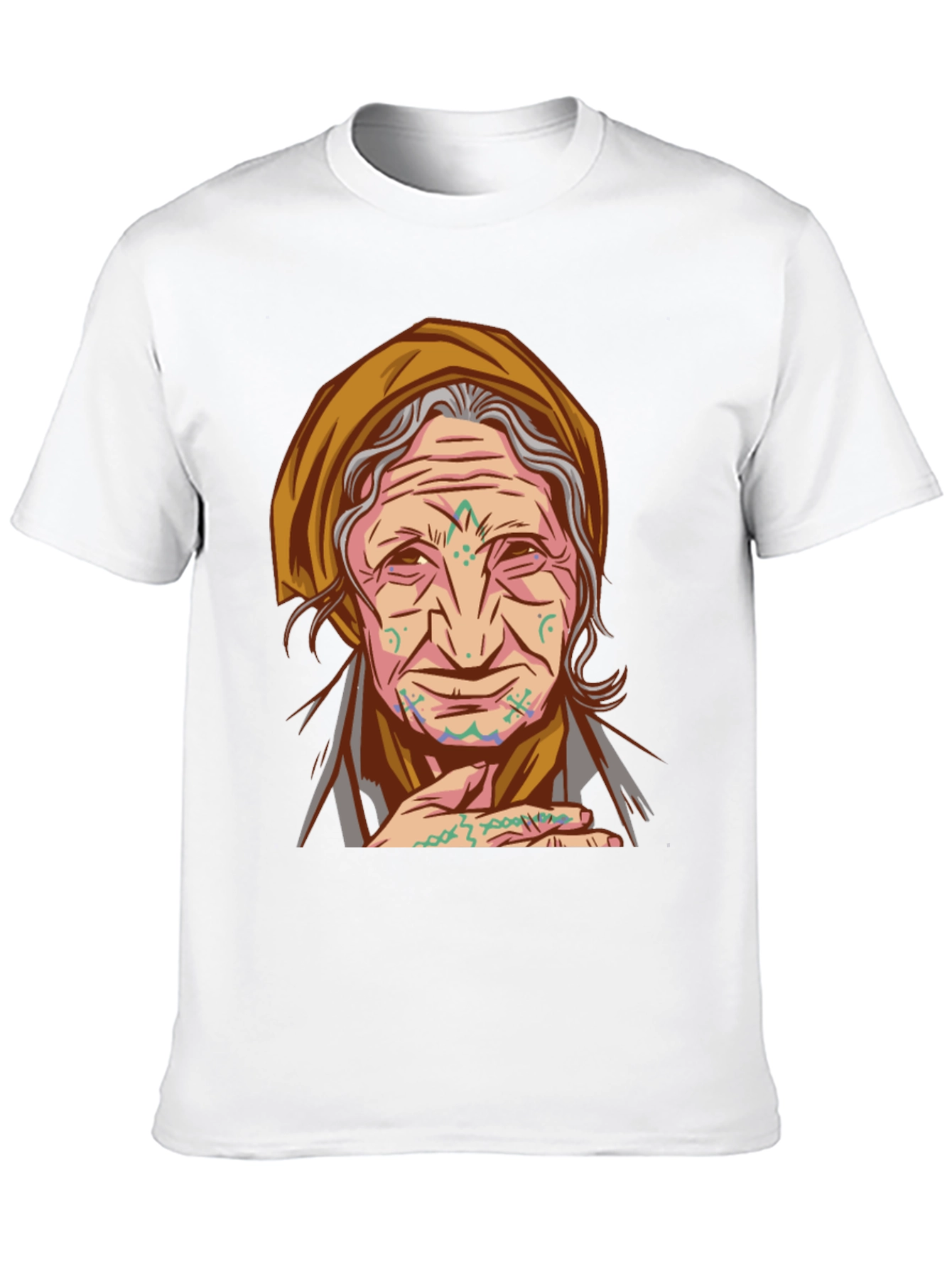 Tribal Tattoo Granny Graphic Tee - Unique Design - 10
