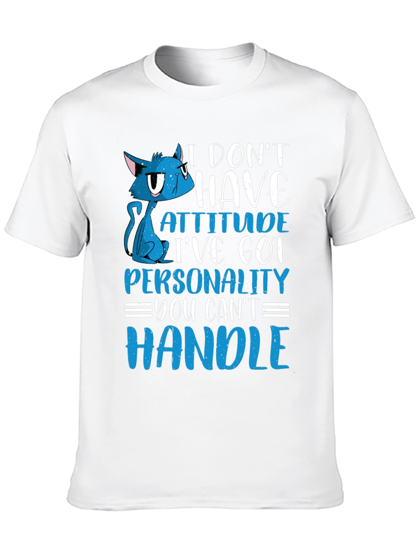 Black Attitude Cat Graphic Tee view 10