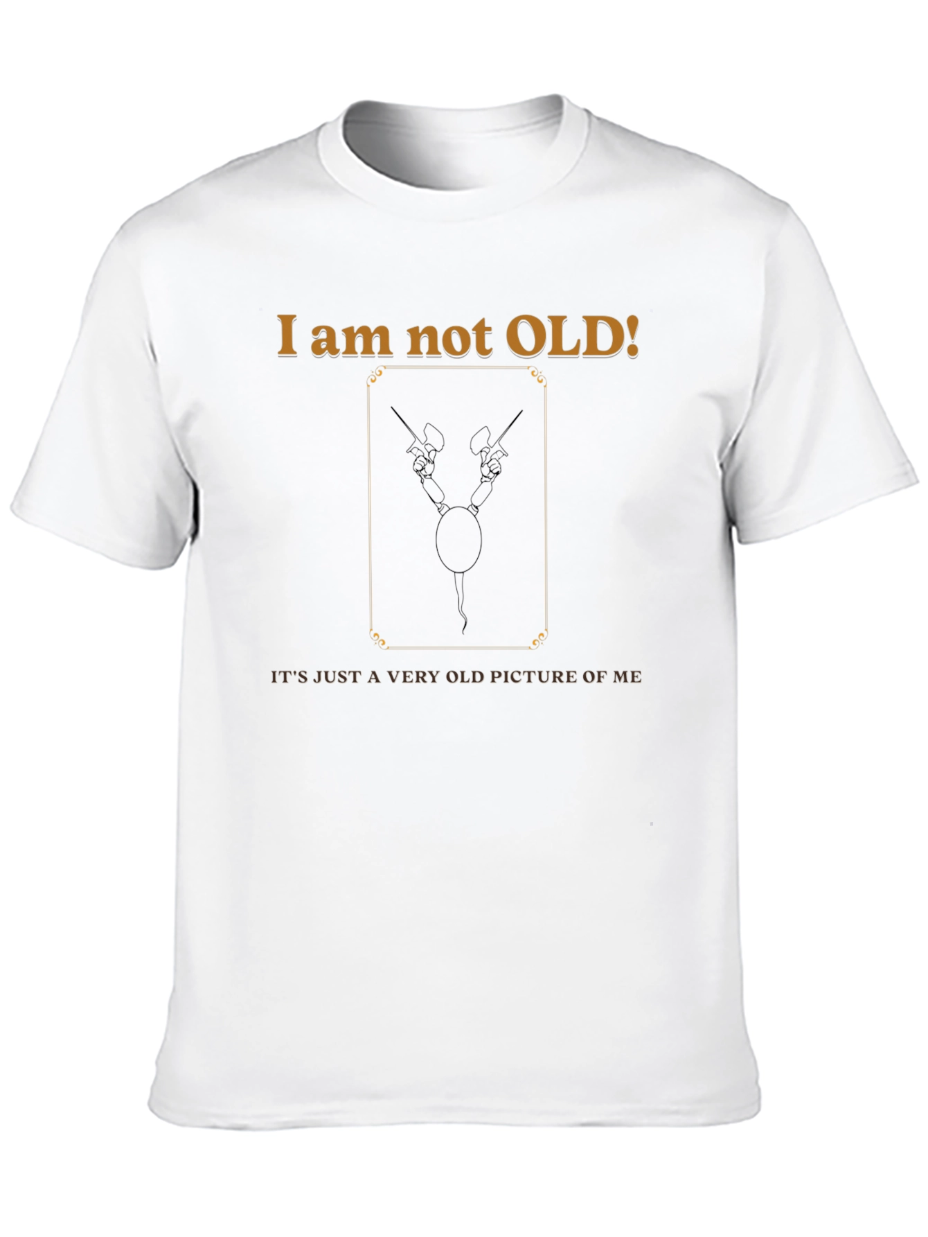 Black I Am Not Old Funny Graphic T-Shirt view 10