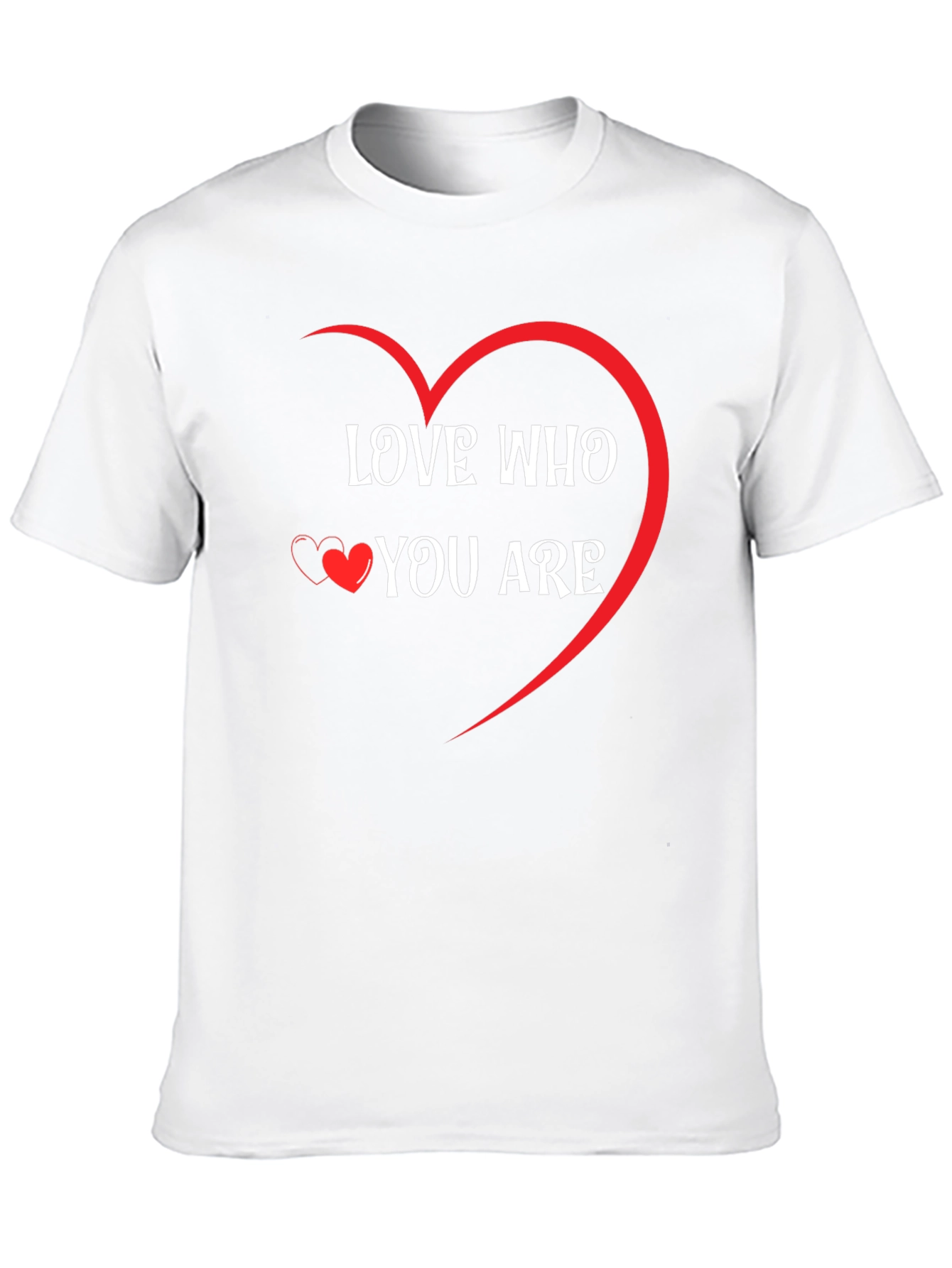 Black Love Who You Are Graphic Tee - Heart Design view 10