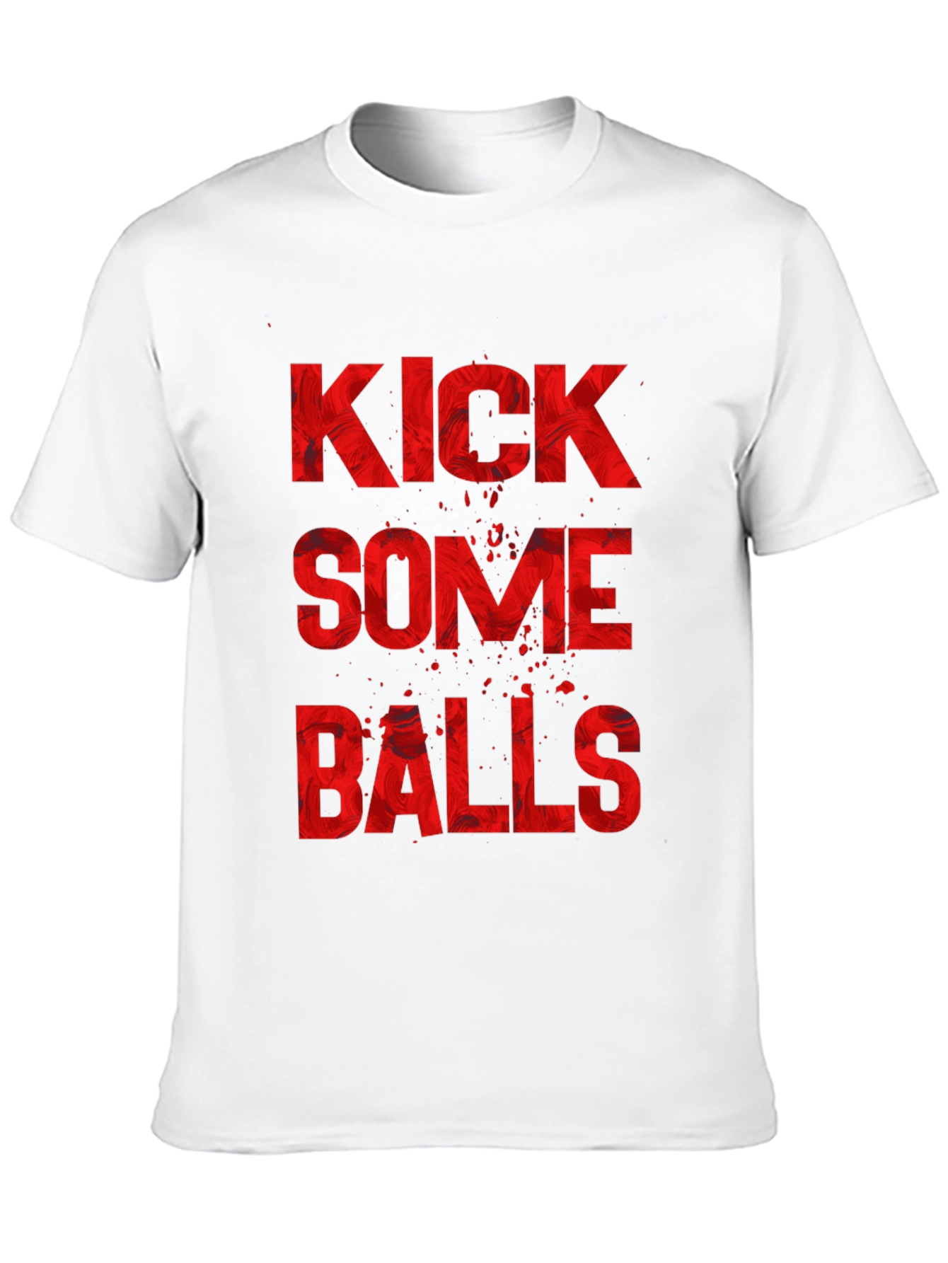 Black Kick Some Balls Graphic T-Shirt view 10