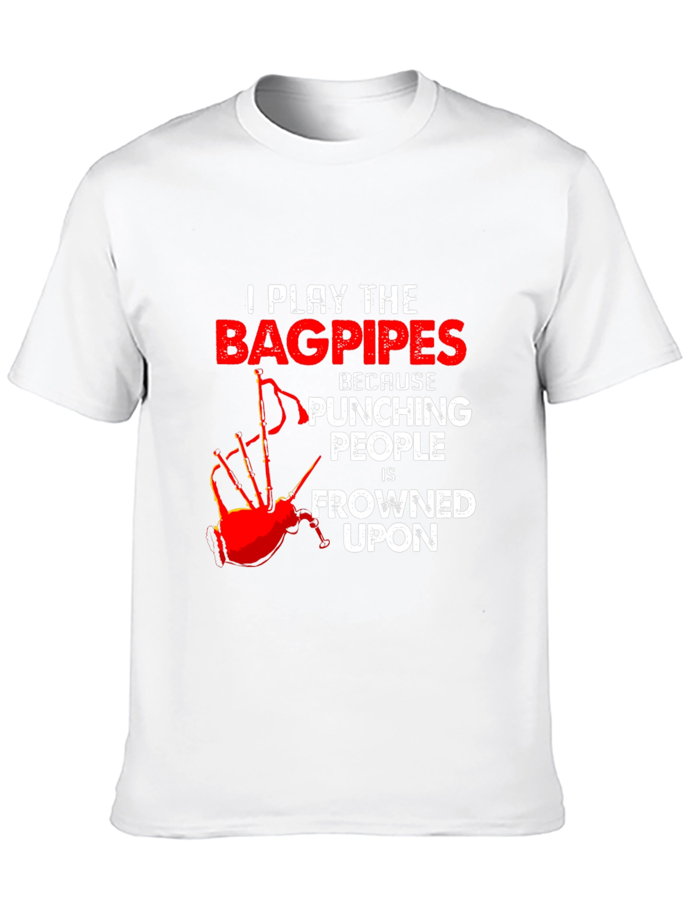 Black Bagpipes T-Shirt: Because Punching People is Frowned Upon view 10