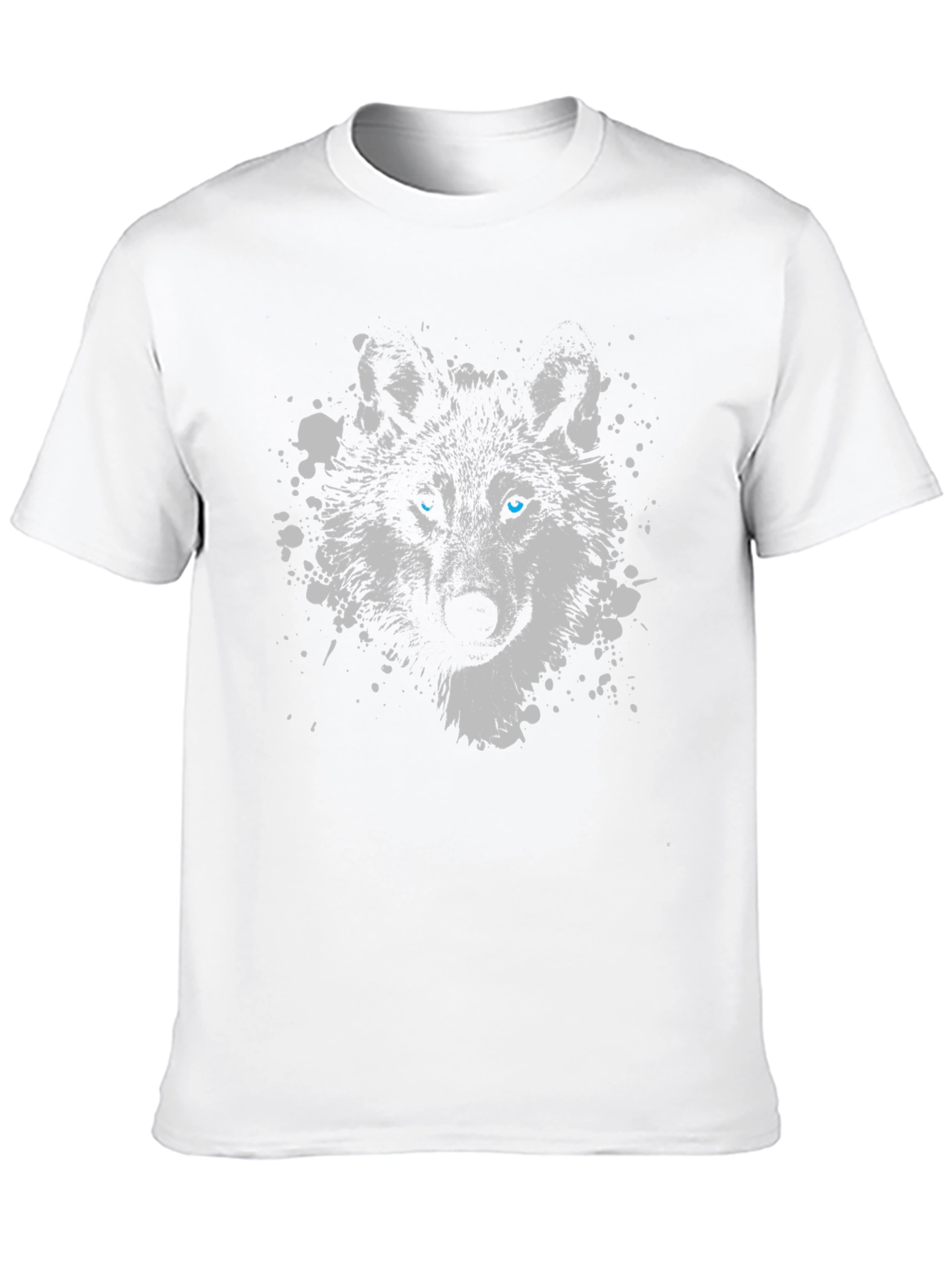 Black Wolf Graphic T-Shirt - Black Crew Neck Tee view 10