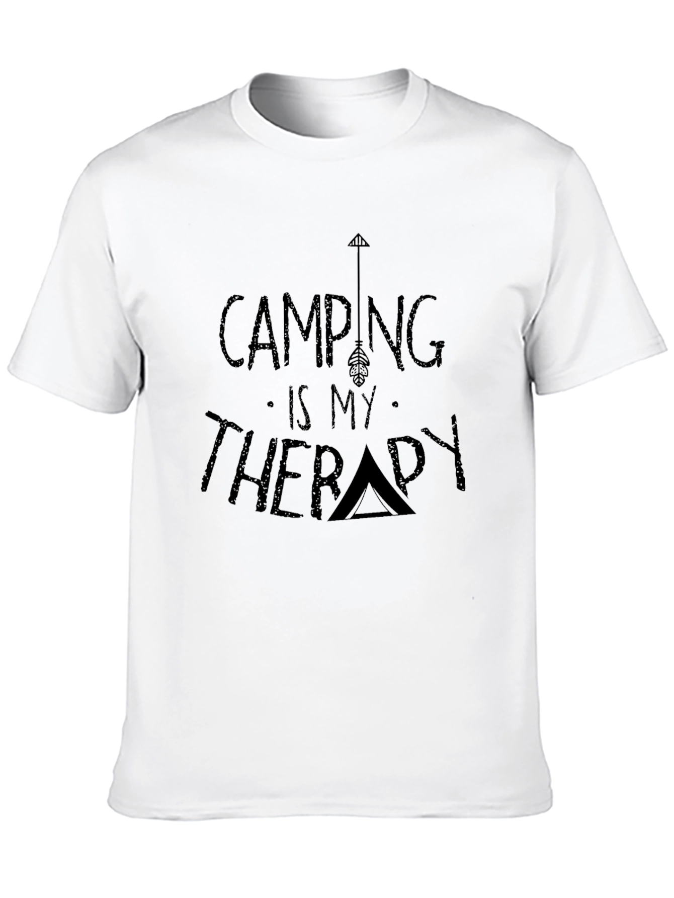 Black Camping is My Therapy Graphic T-Shirt view 10