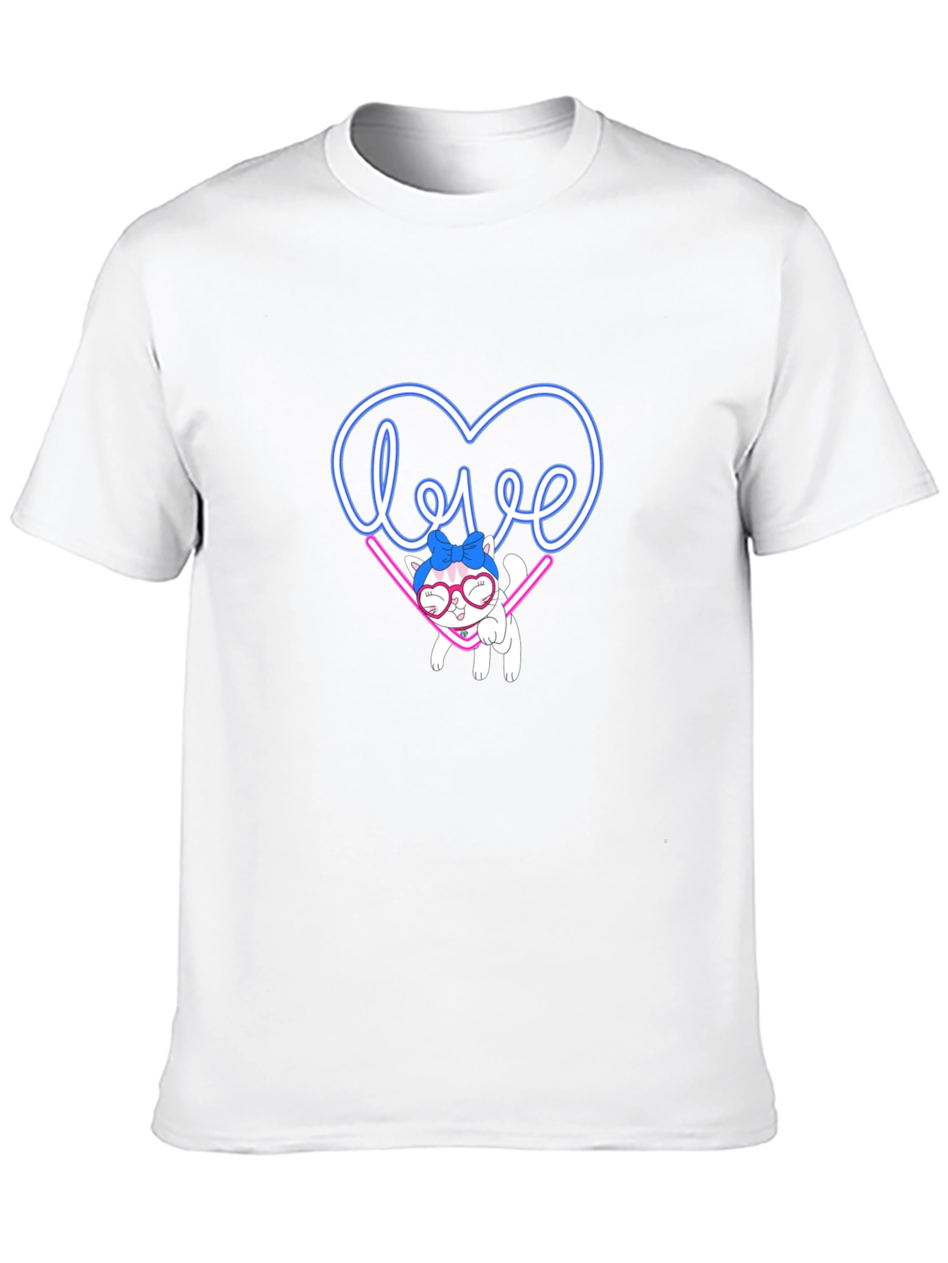 Black Love Cat Graphic Tee - Cute & Stylish view 10