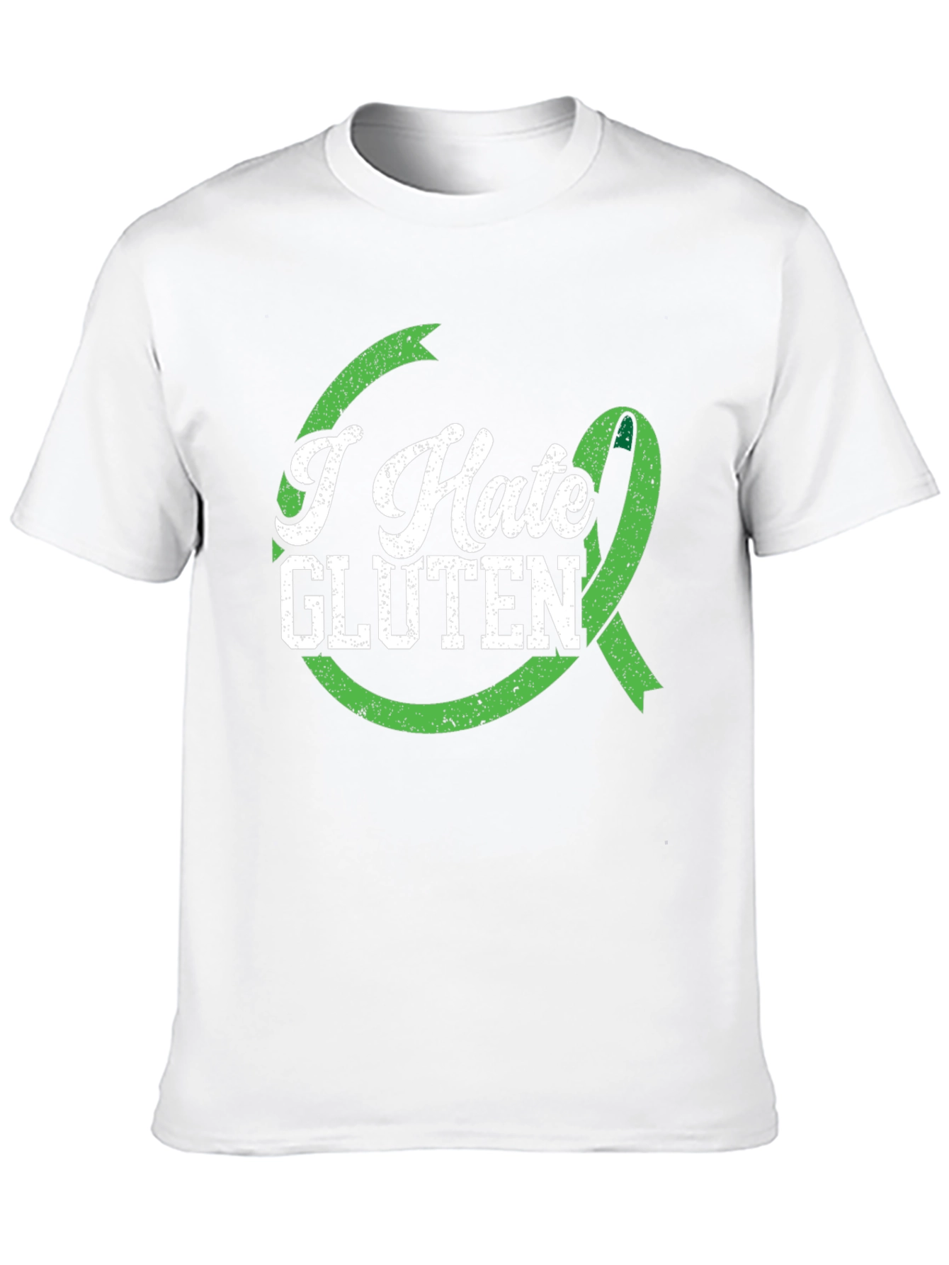 I Hate Gluten Awareness T-Shirt - Black - 10