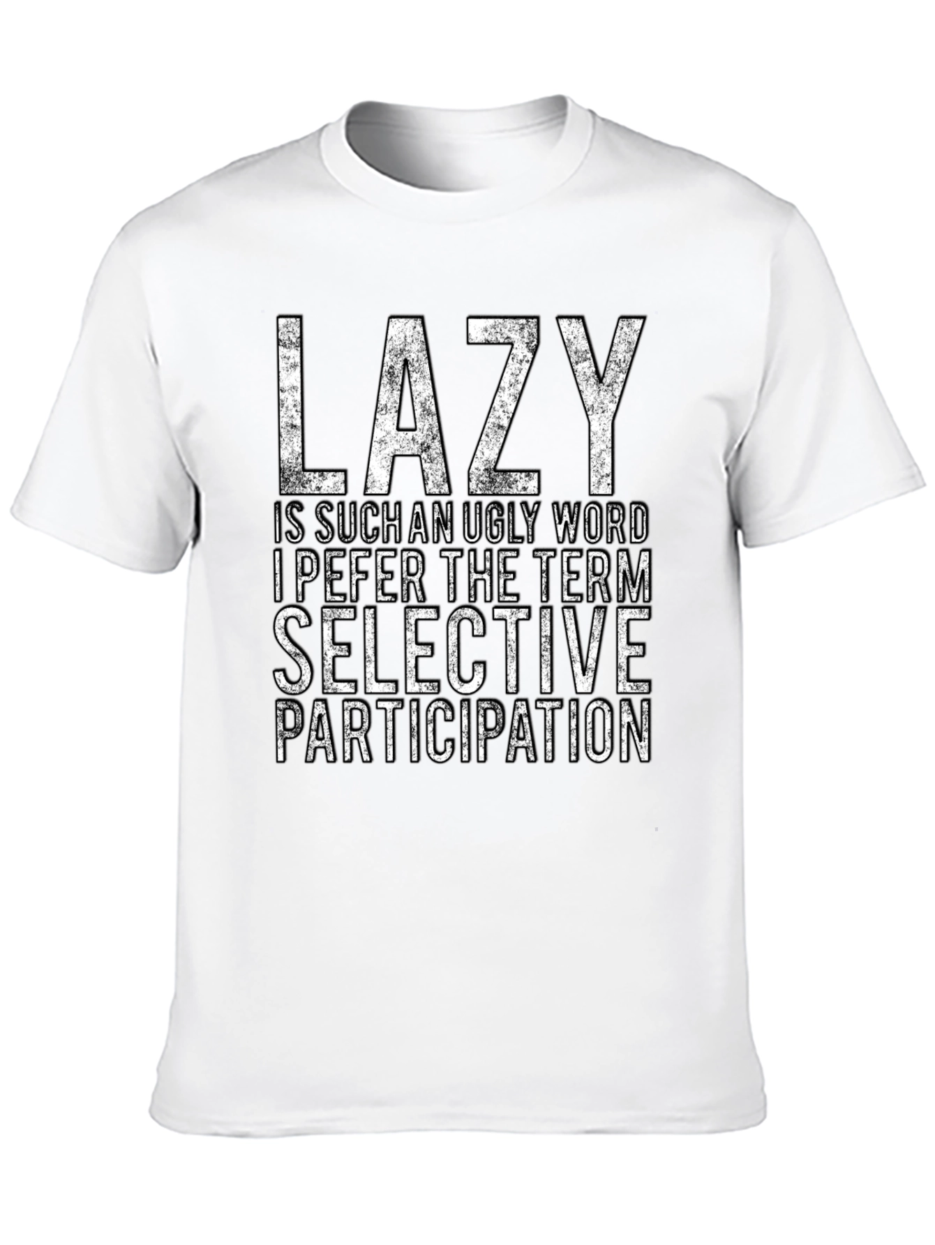 Black Lazy Funny Graphic Novelty T-Shirt view 10