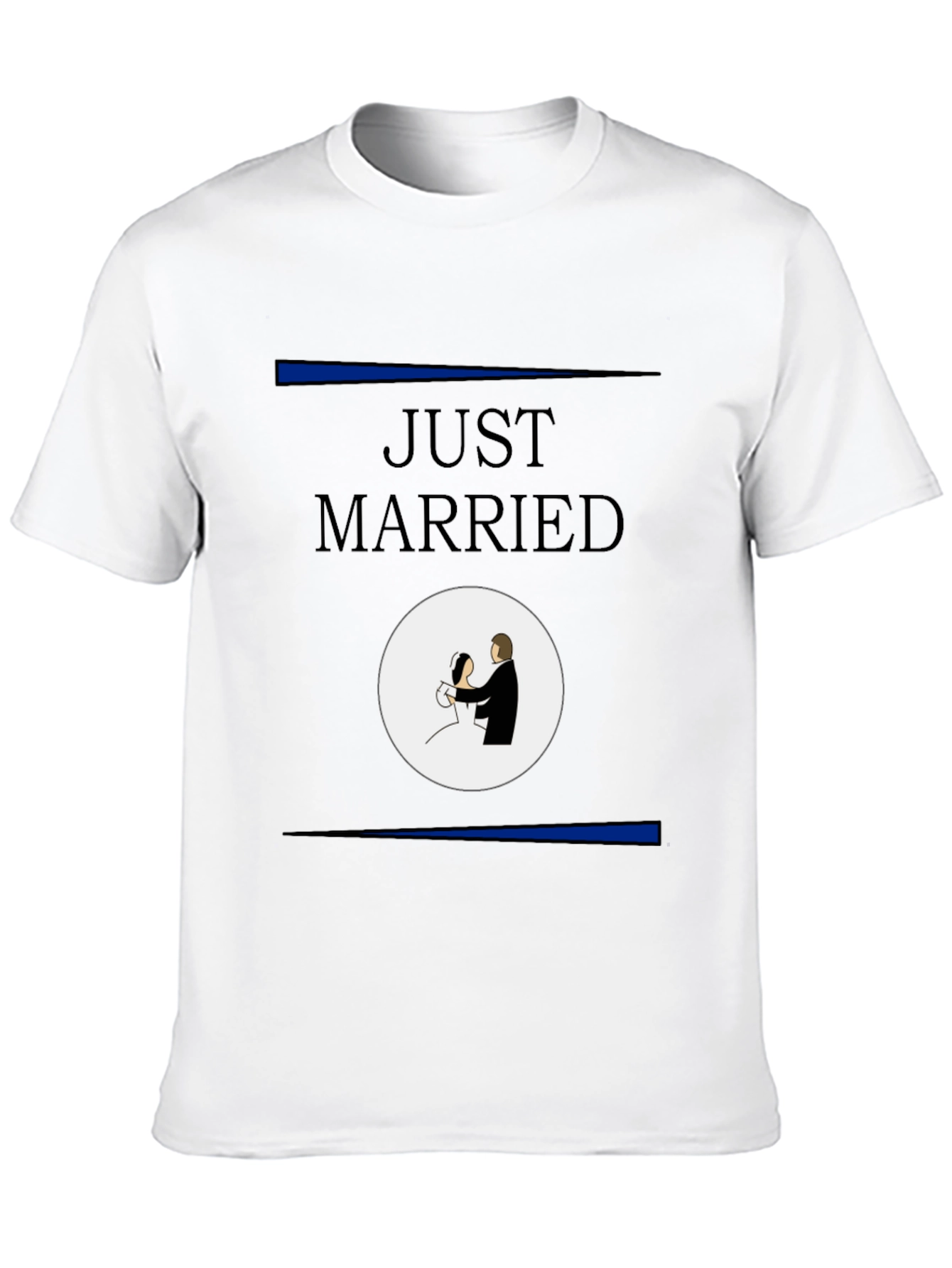 Black Just Married T-Shirt view 10