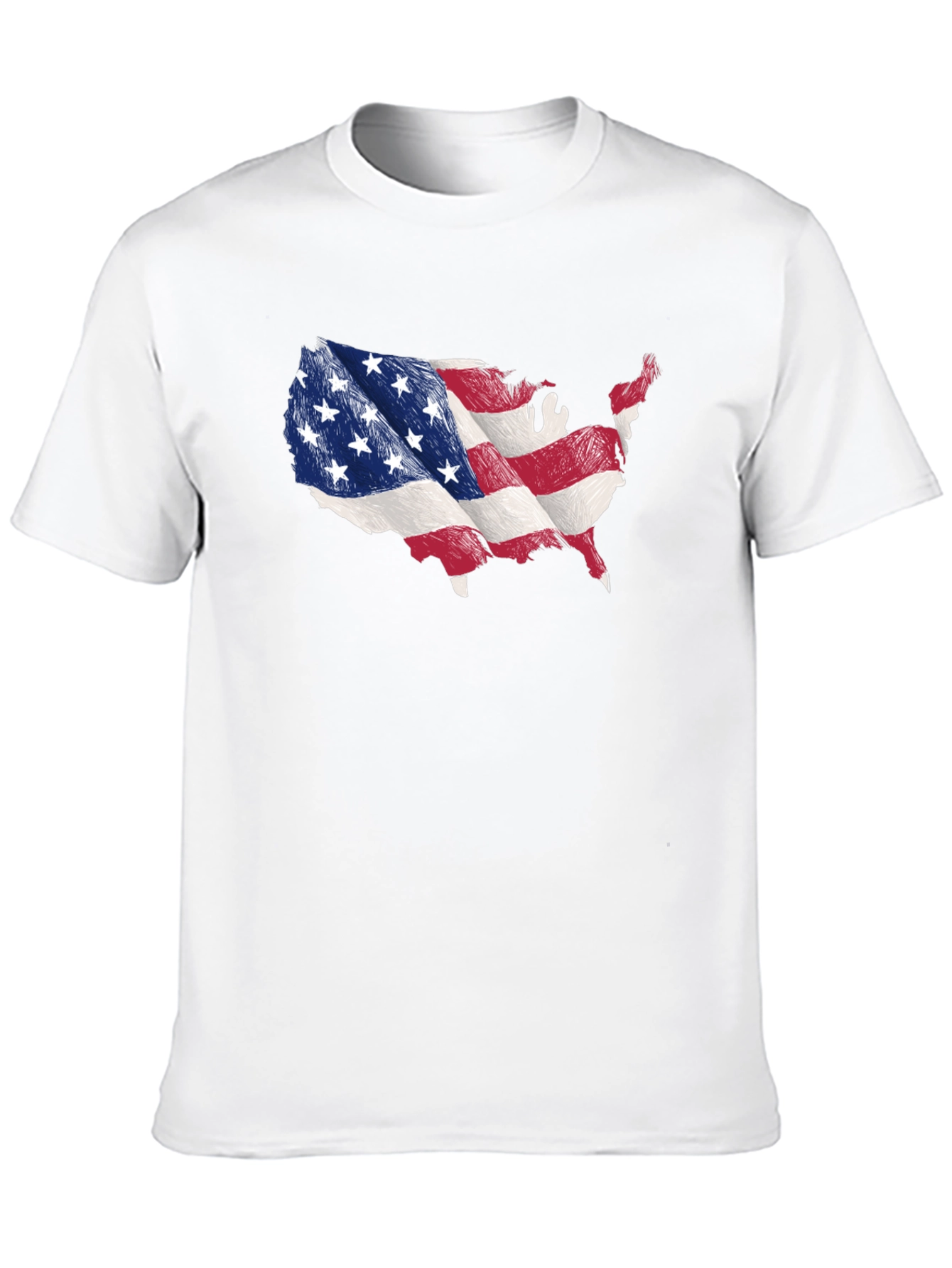 USA Flag Map Graphic T-Shirt - 10