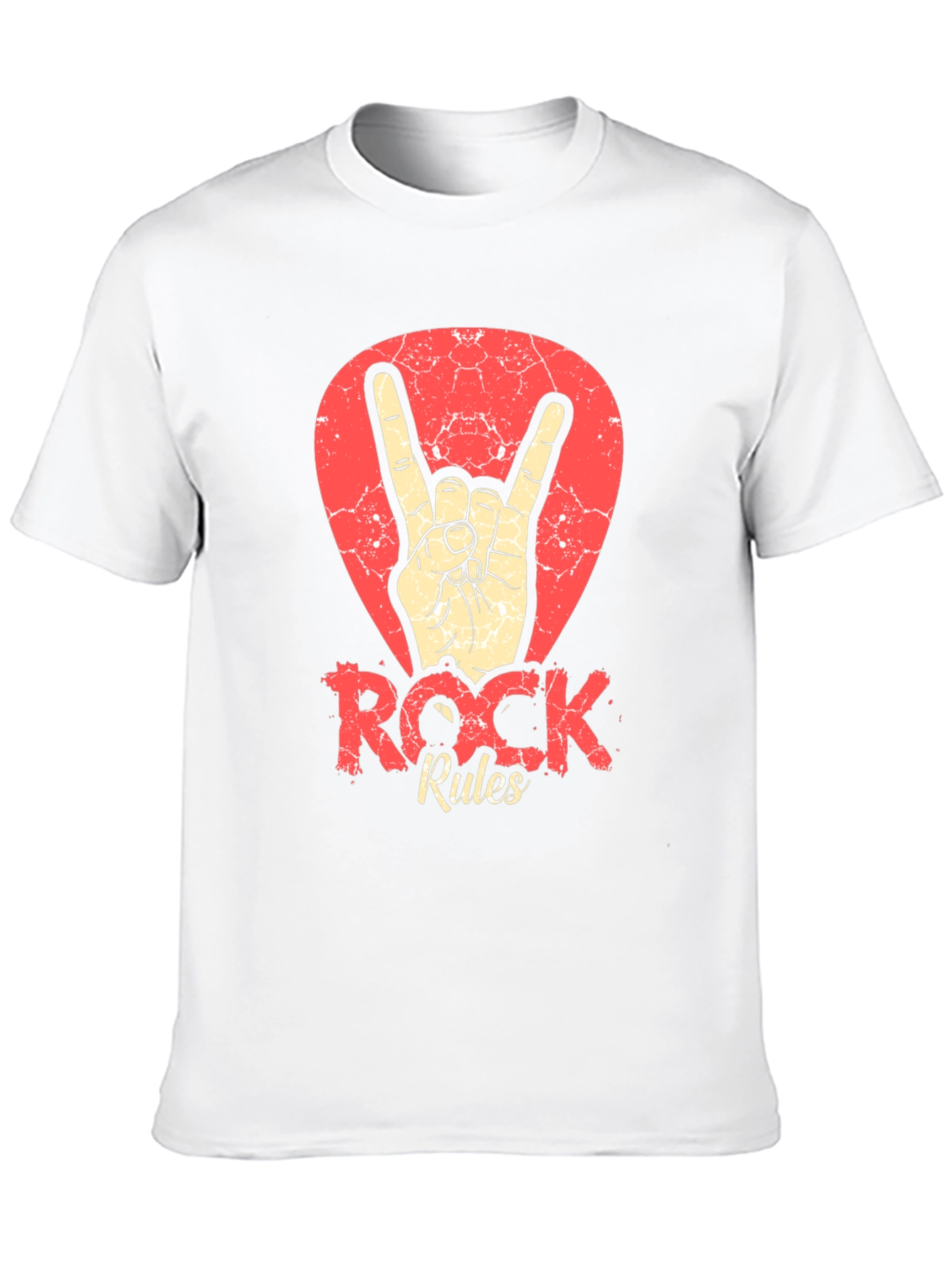 Black Rock Rules T-Shirt - Black Crew Neck Tee view 10