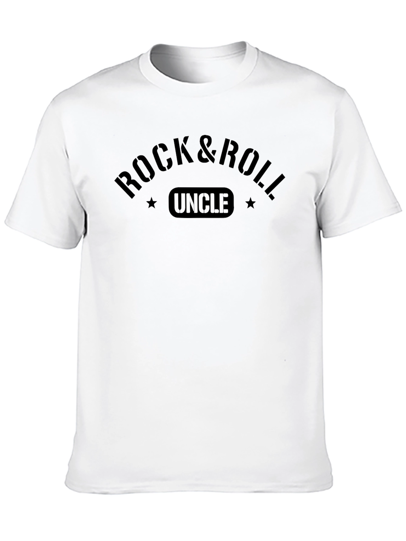 Black Rock & Roll Uncle Black Graphic T-Shirt view 10