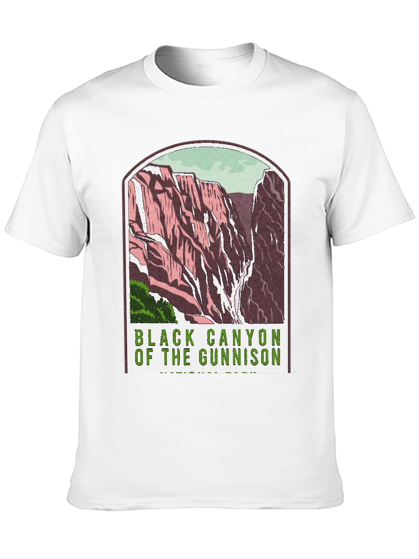 Black Black Canyon of the Gunnison T-Shirt view 10