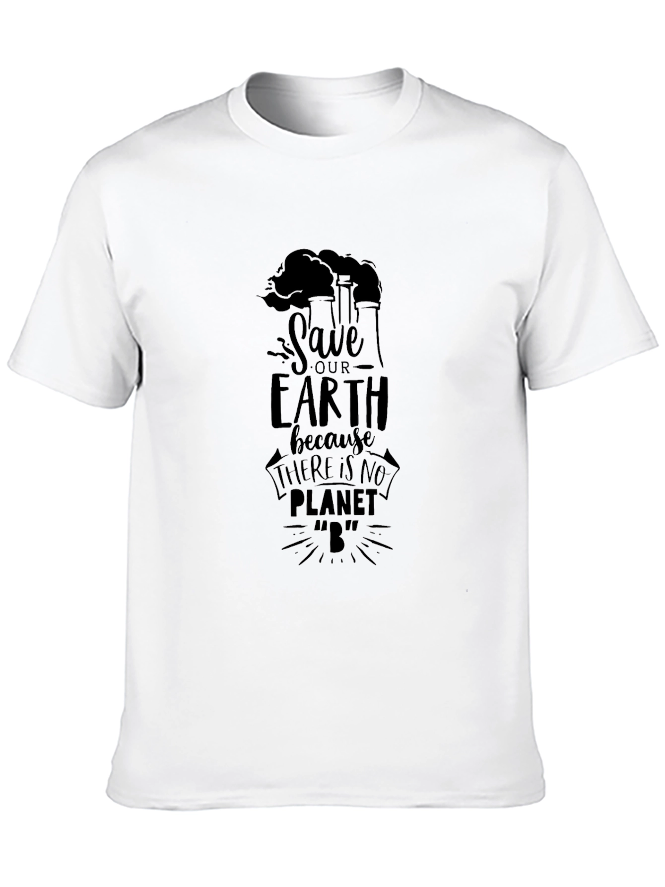 Black Save Our Earth Black Graphic Tee view 10
