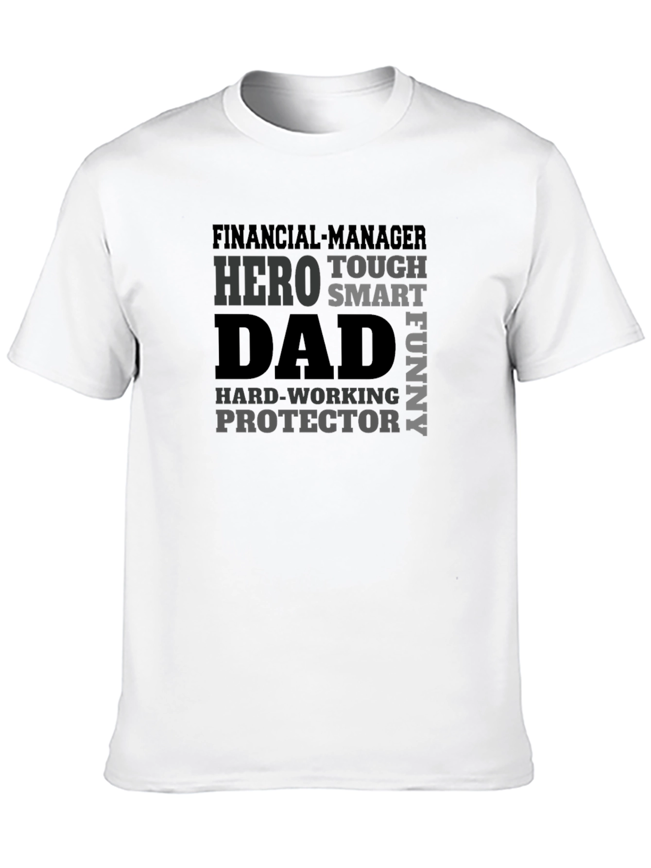 Black Dad Hero Graphic Tee - Financial Manager T-Shirt view 10
