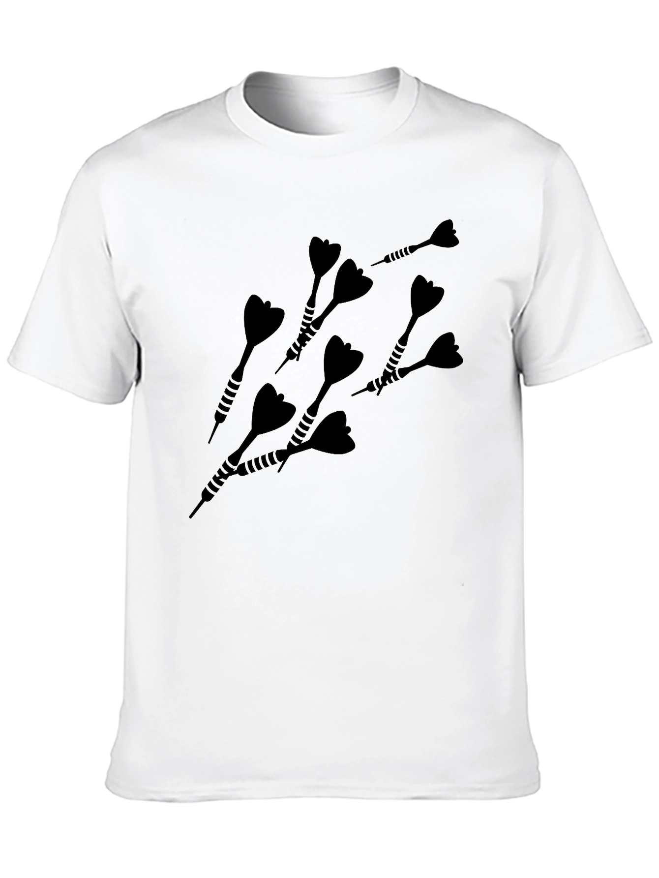 Black Dart Graphic Tee - Black Casual T-Shirt view 10