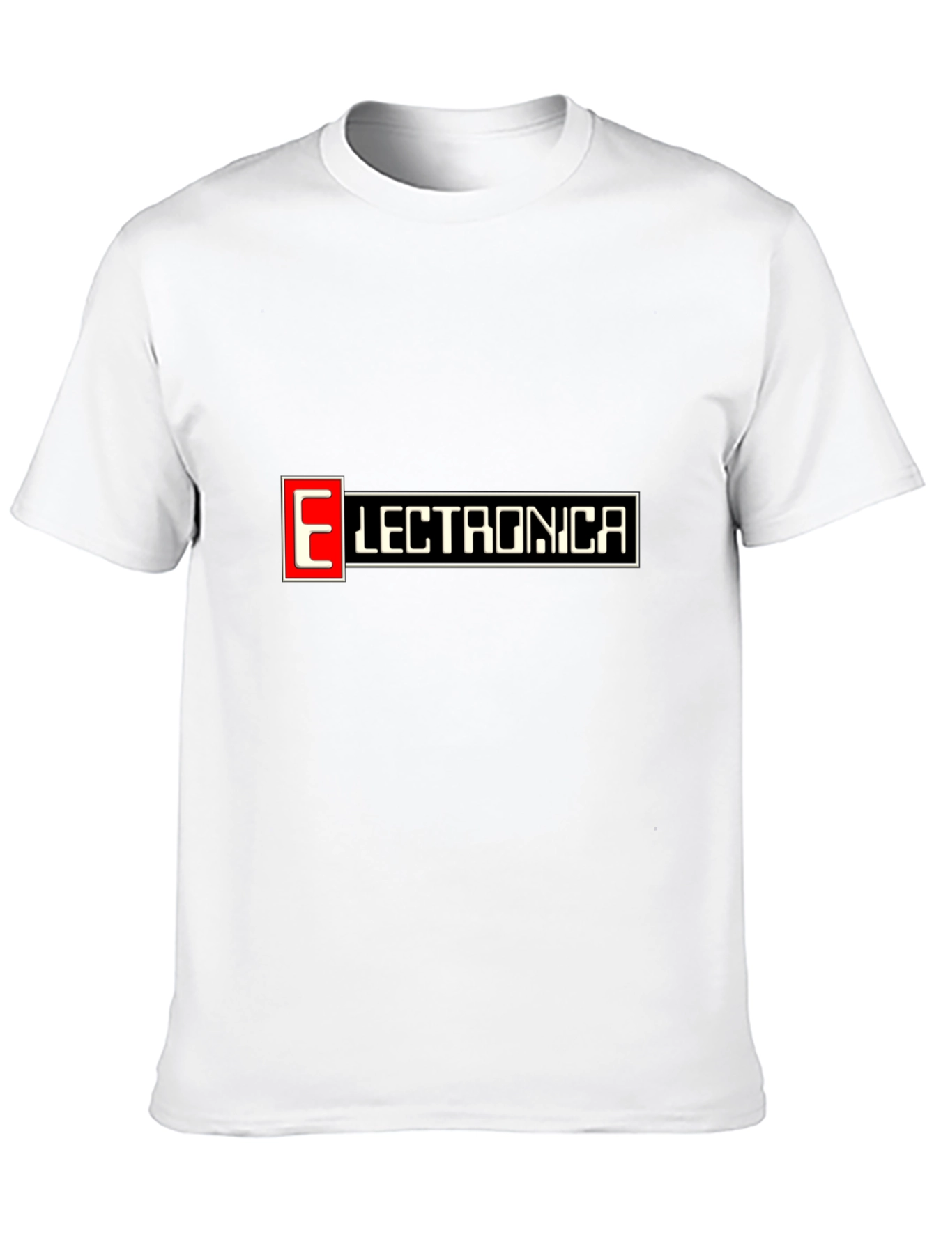 Black Electronica Black Graphic T-Shirt view 10