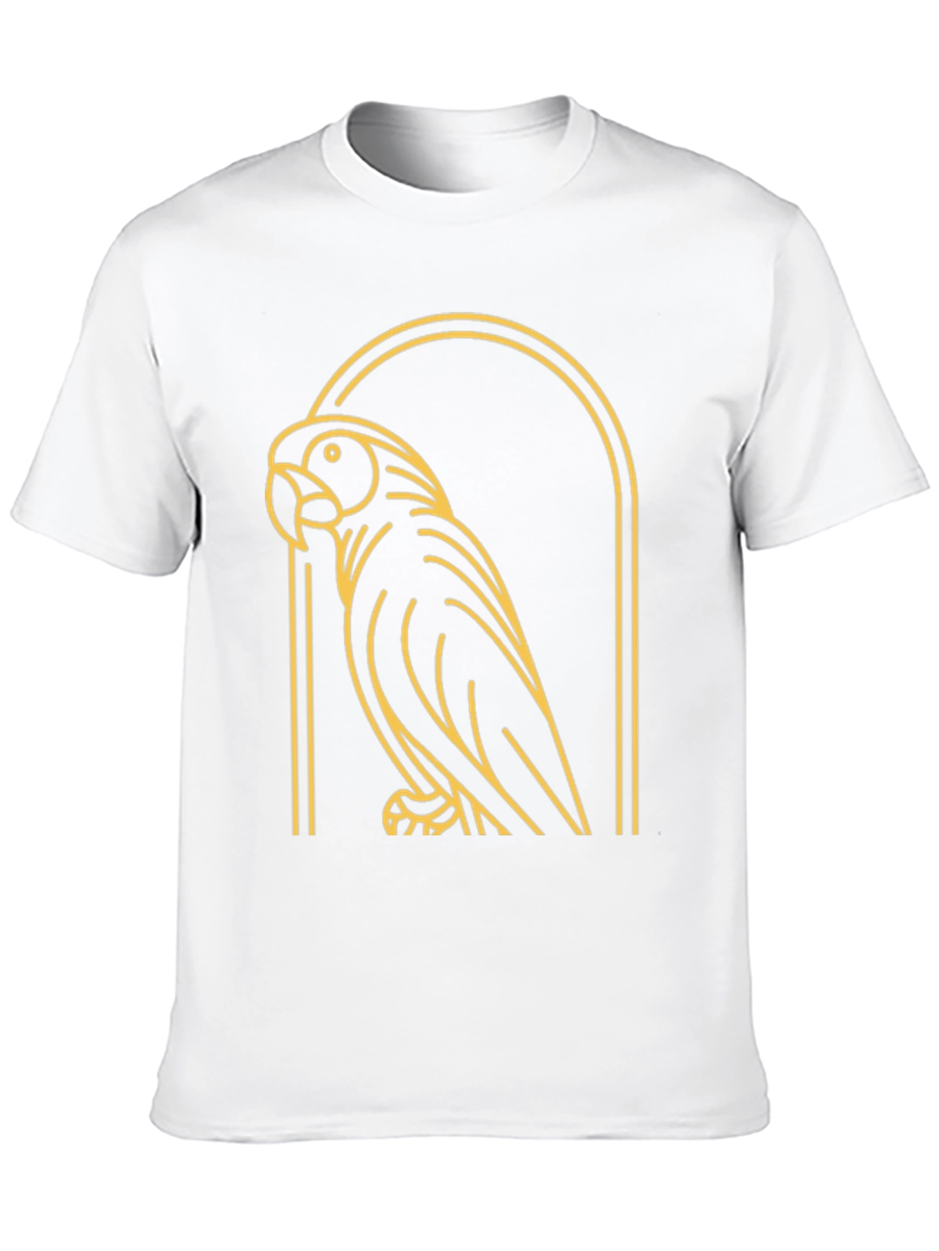 Black Parrot Graphic Tee - Modern Bird Design view 10