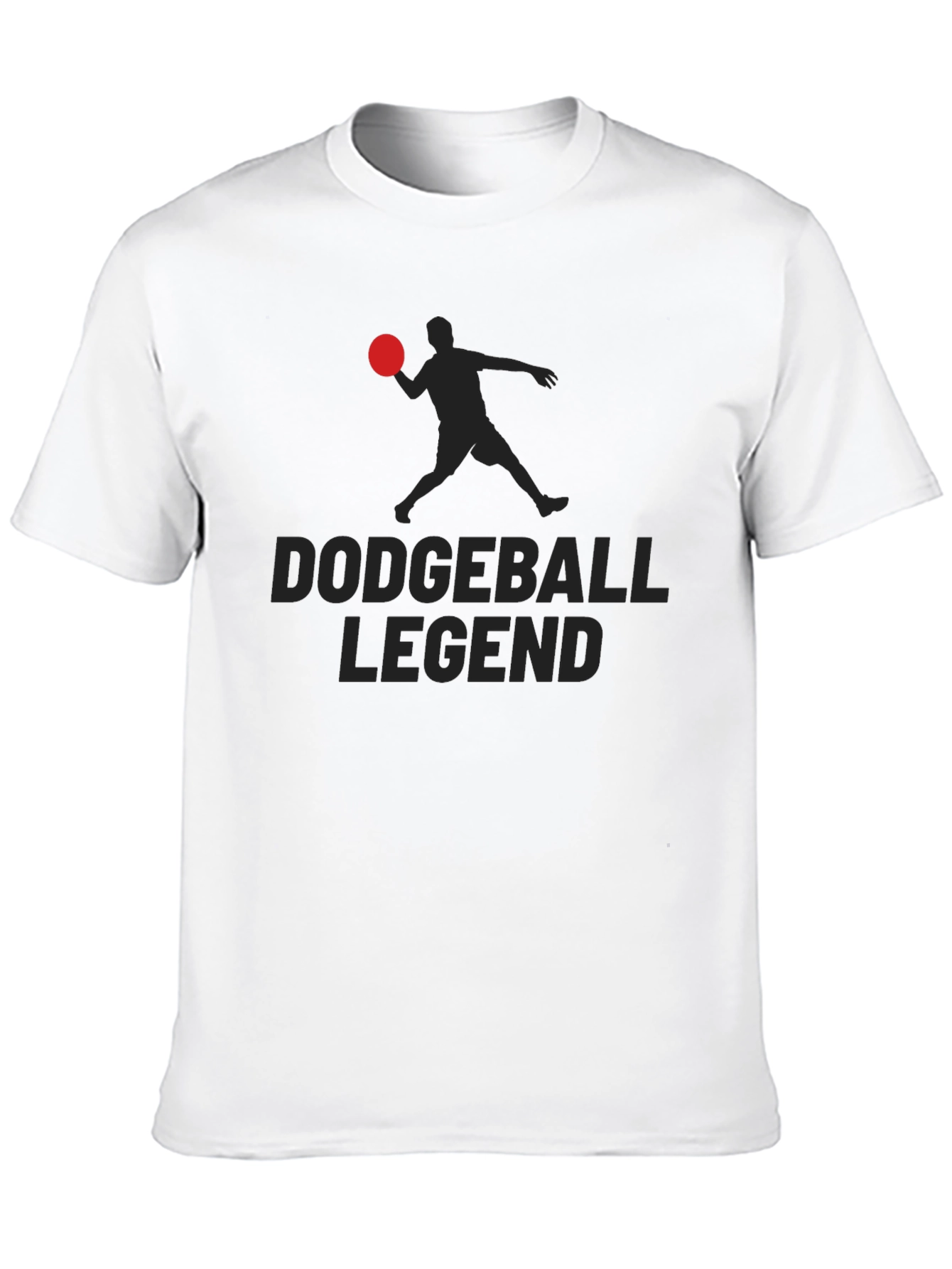 Black Dodgeball Legend Graphic Tee - Black Cotton T-Shirt view 10