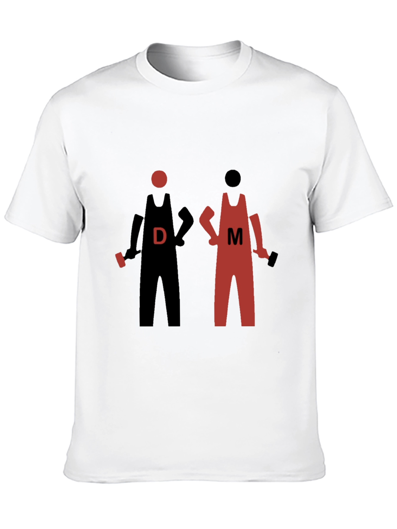 Black DM Wrestlers Graphic Tee - Black Cotton Shirt view 10