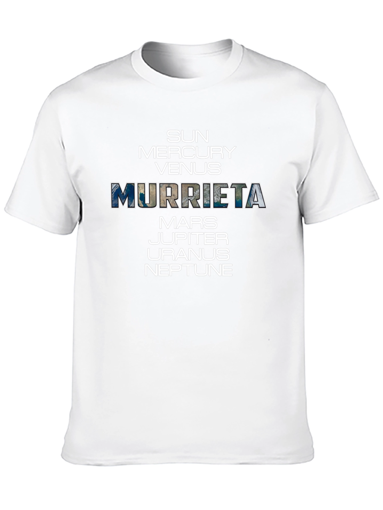 Black Murrieta Planets T-Shirt - Space Fan Gift view 10