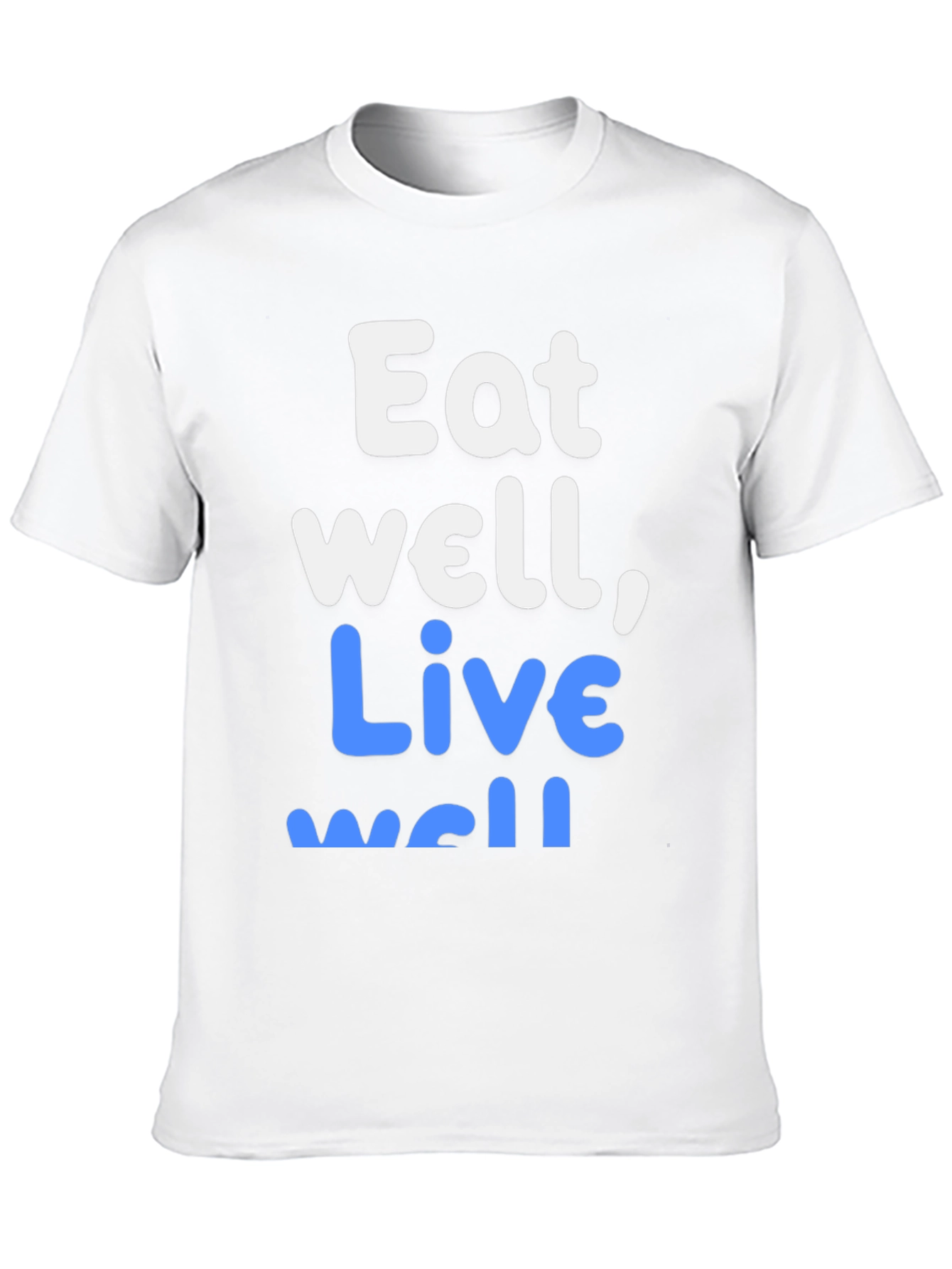 Black Eat Well, Live Well Graphic Tee - Unisex view 10