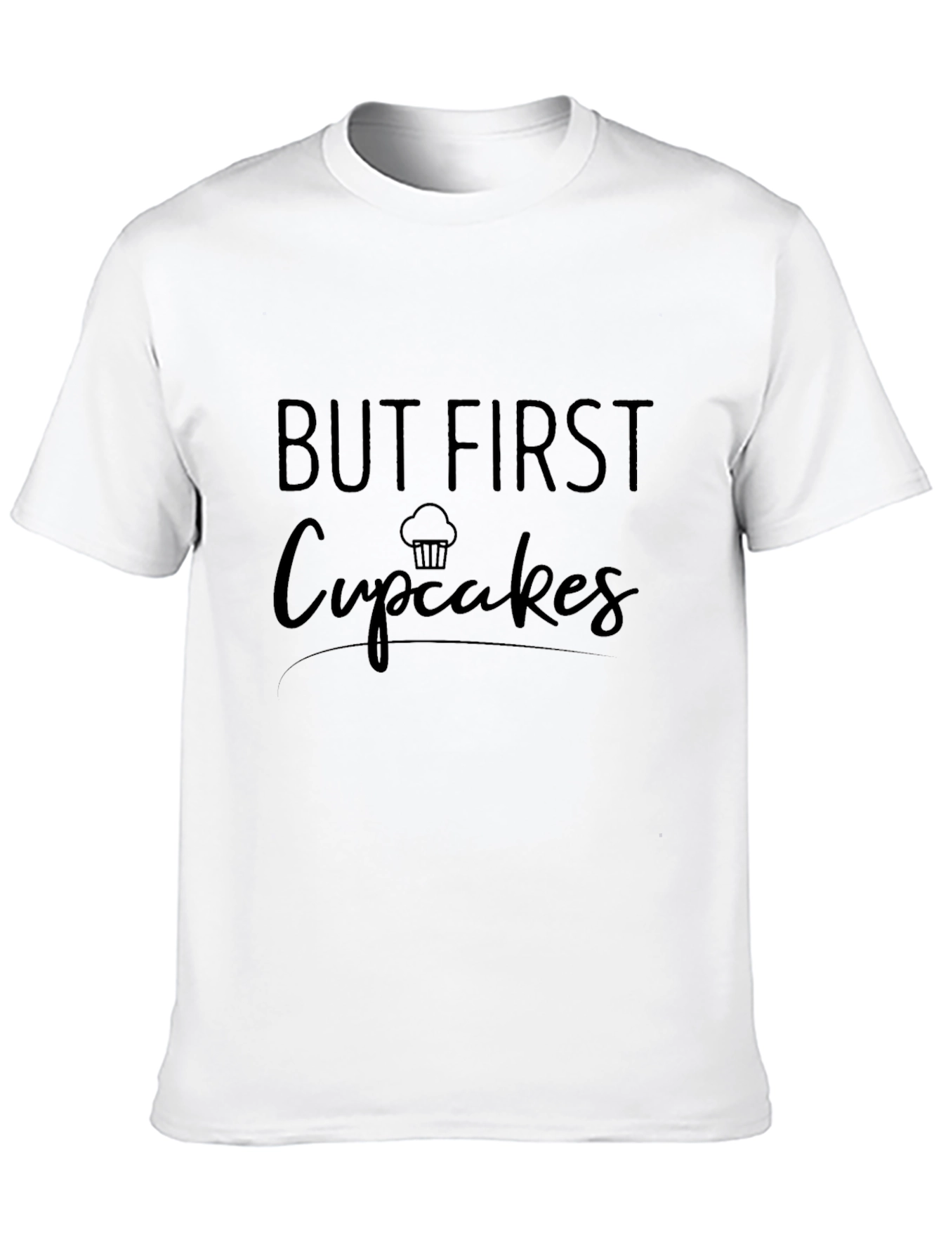 Black But First Cupcakes Graphic Tee - Black view 10