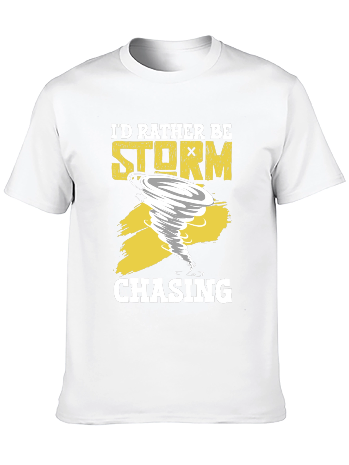 Black Storm Chaser T-Shirt - Tornado Graphic Novelty Tee view 10