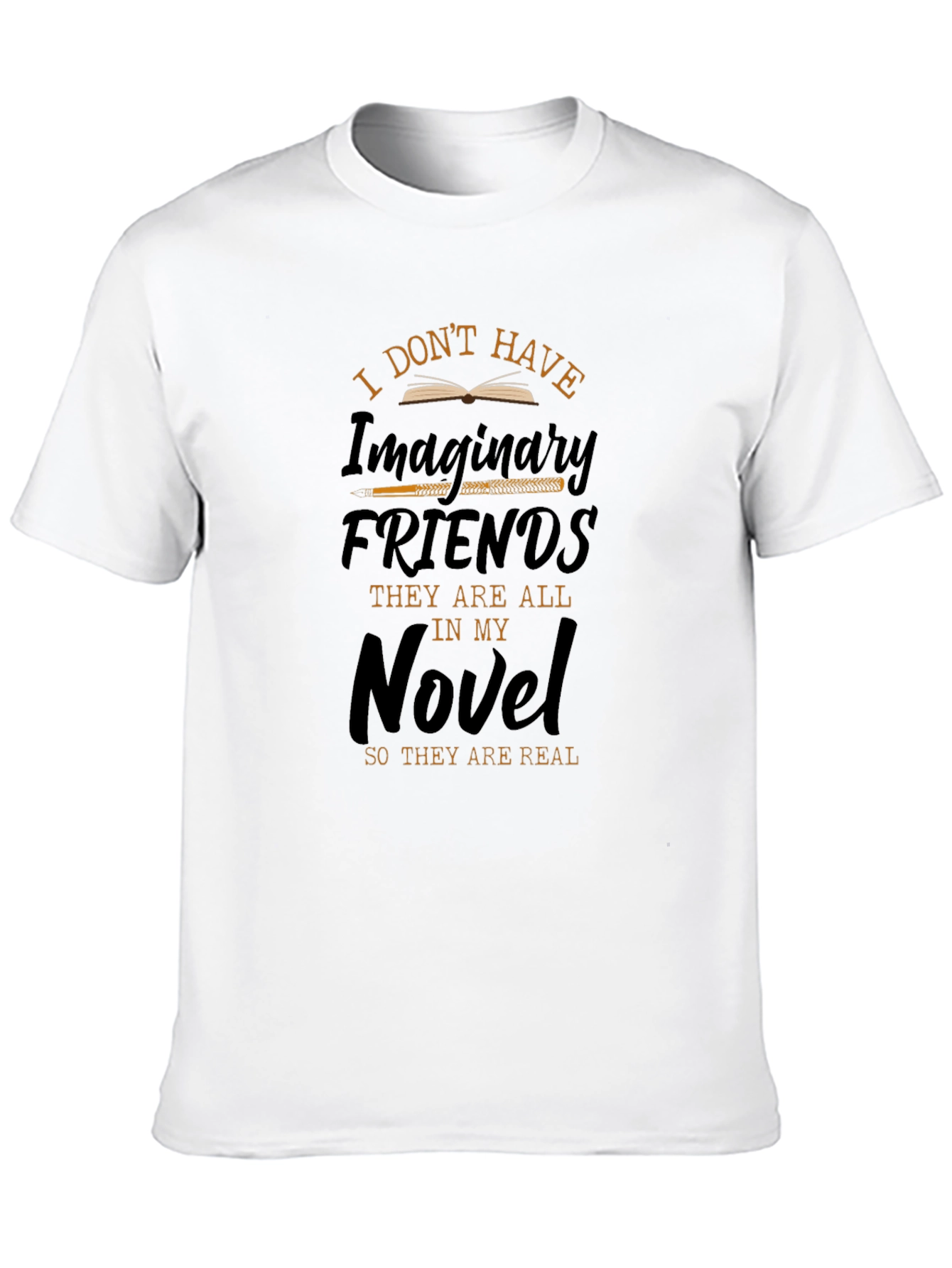 Black Writer's Novel Imaginary Friends T-Shirt view 10