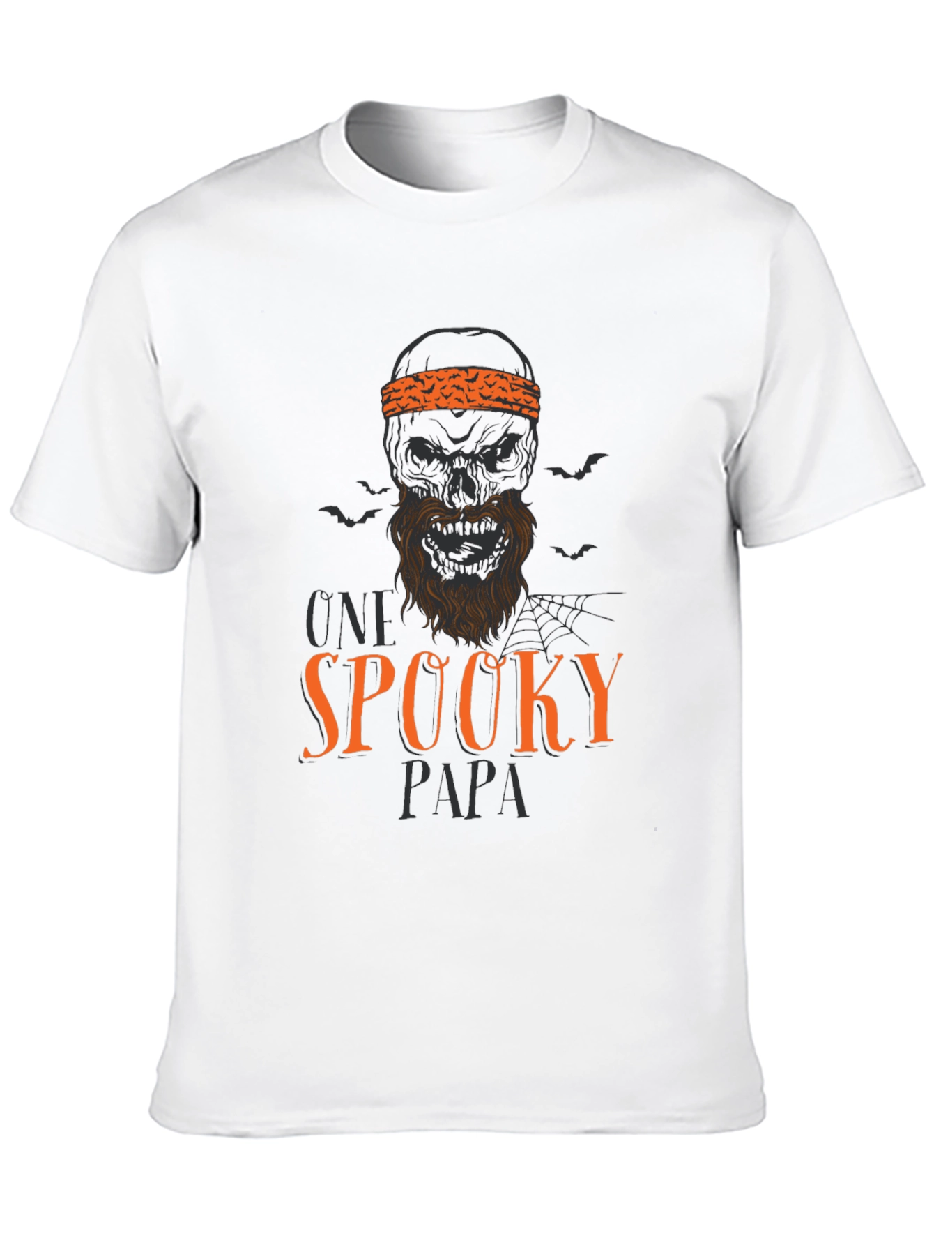 Black Spooky Papa Halloween Graphic T-Shirt view 10