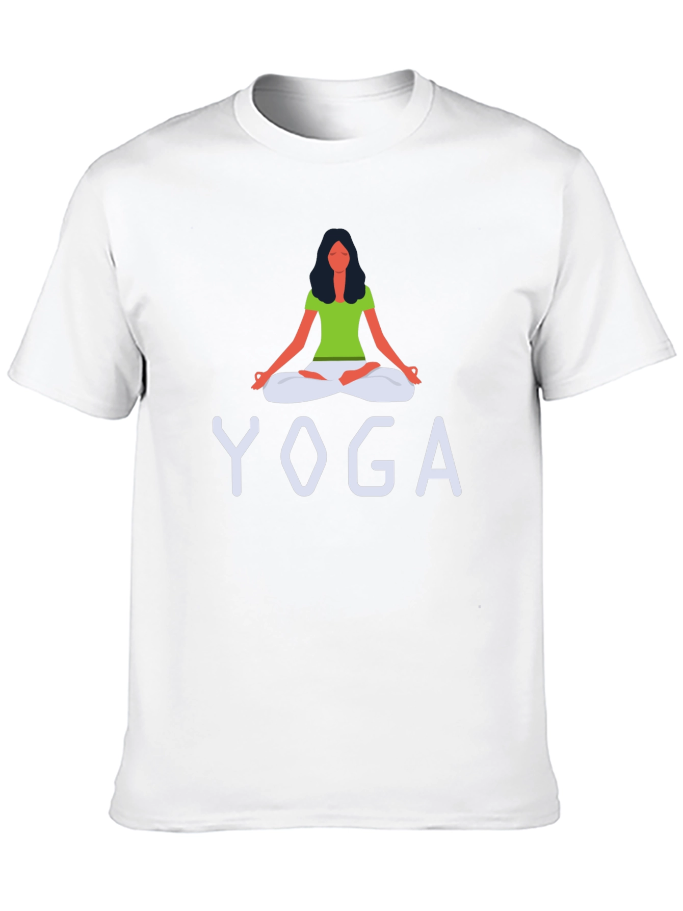 Black Yoga Graphic Print Crew Neck T-Shirt view 10