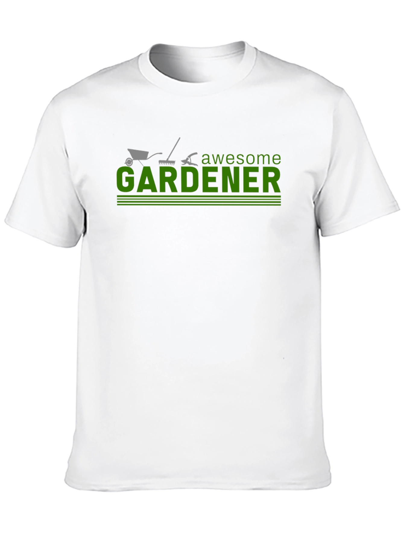 Black Awesome Gardener T-Shirt - Gardening Tool Design view 10