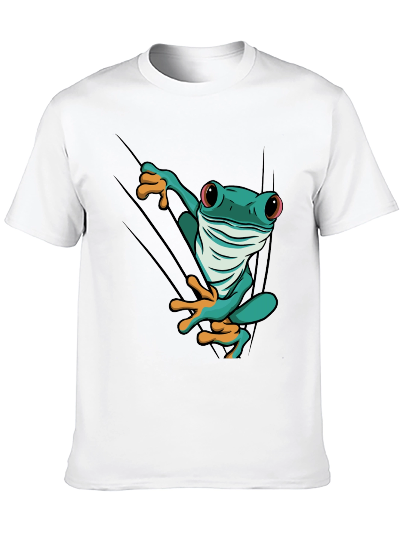 Black Frog T-Shirt - Black Cotton - Graphic Tee view 10