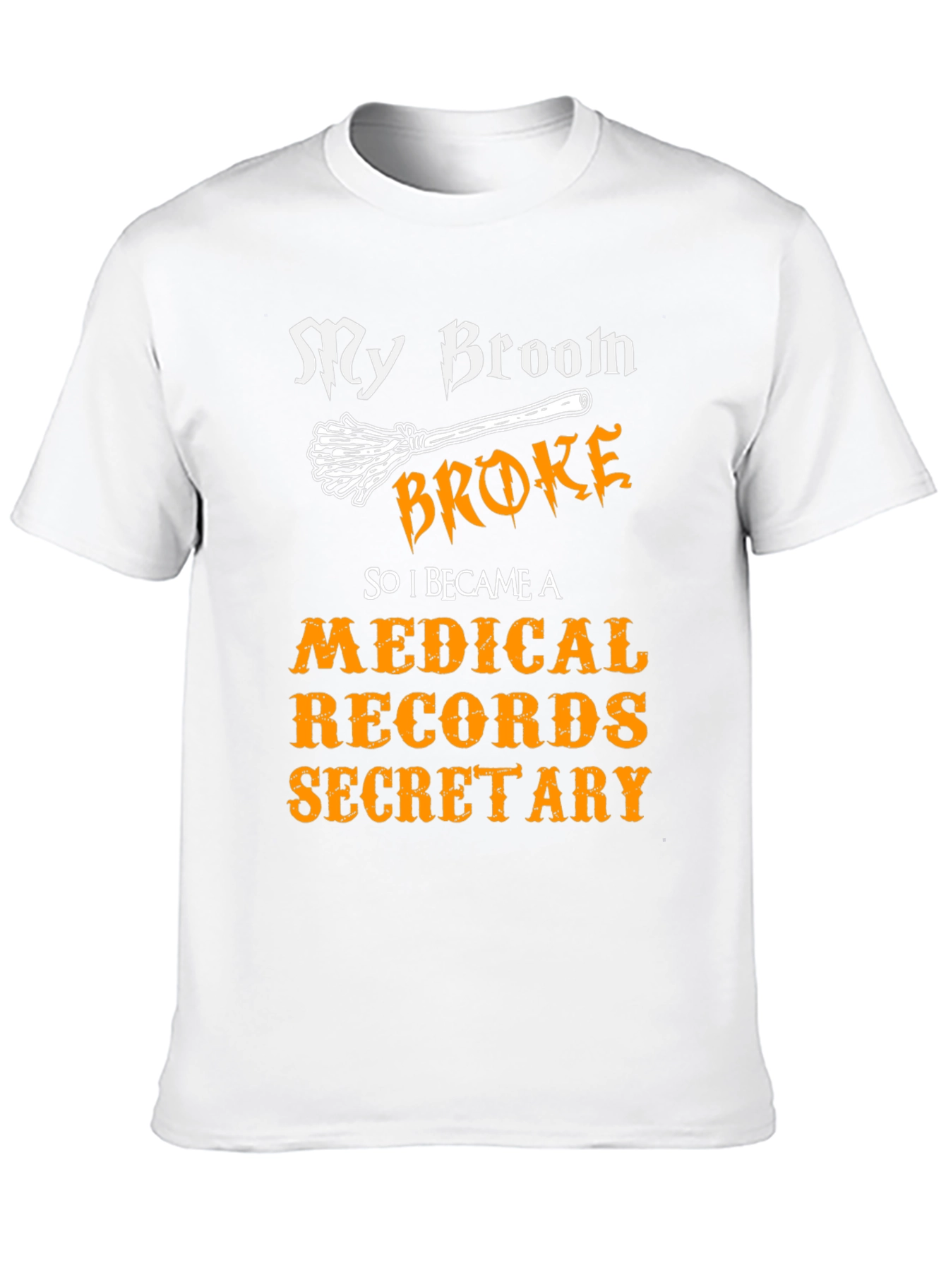 Black Medical Records Secretary Halloween T-Shirt view 10