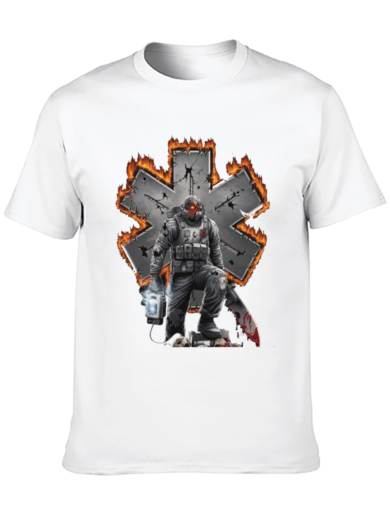 Black Paramedic Star of Life T-Shirt view 10