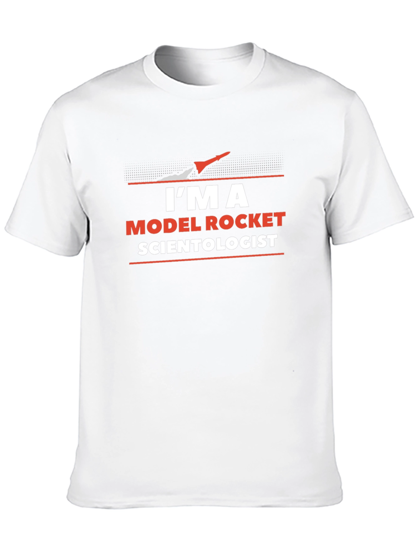 Black I'm a Model Rocket Scientist Black T-Shirt view 10