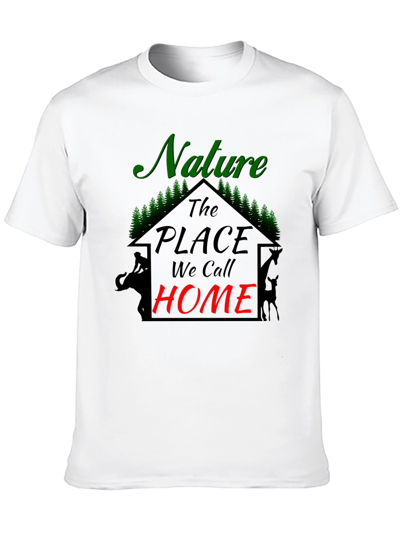 Black Nature Is Home Black Tee view 10