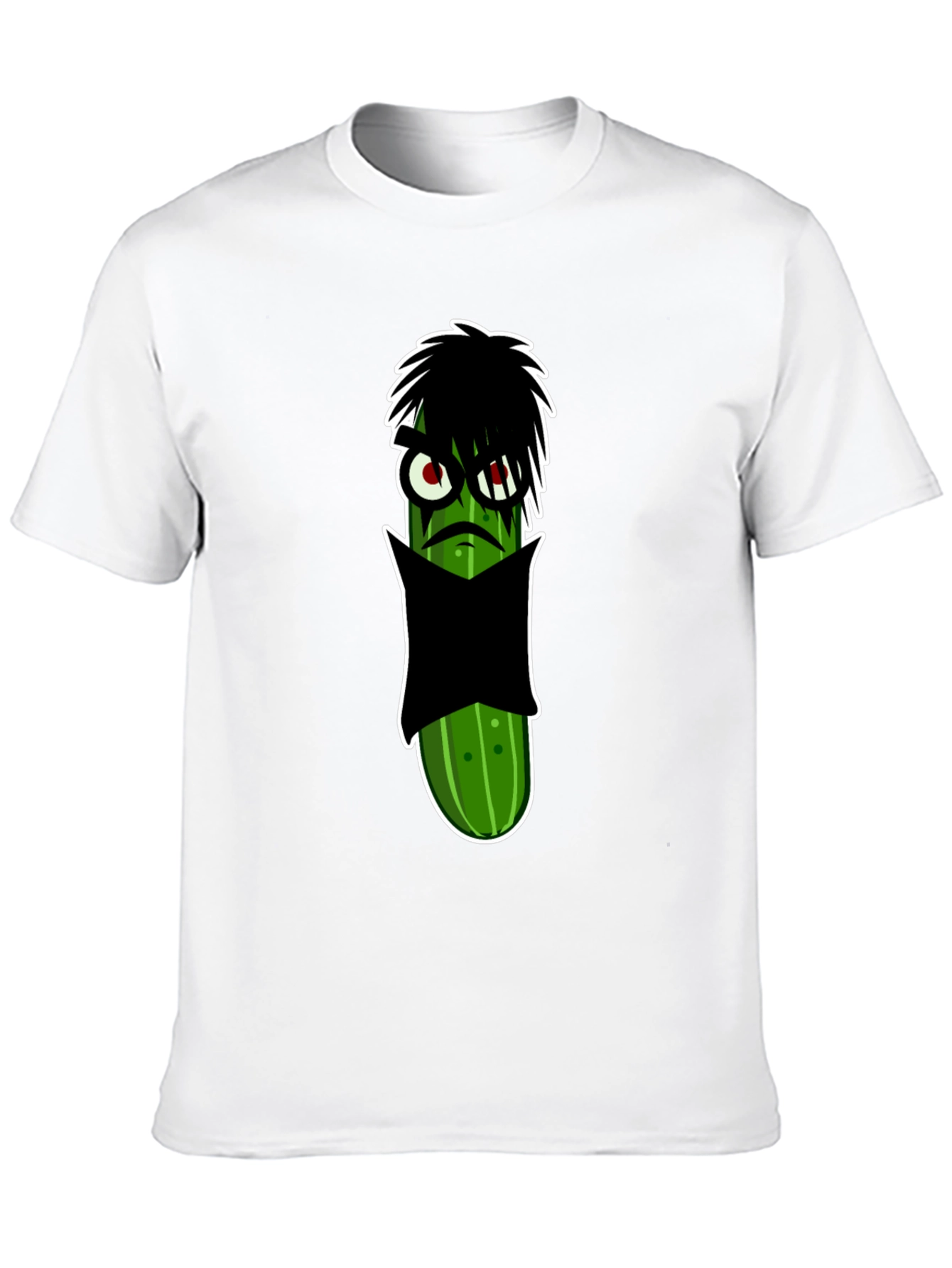 Black Emo Pickle Graphic Tee - Unique & Fun Design view 10