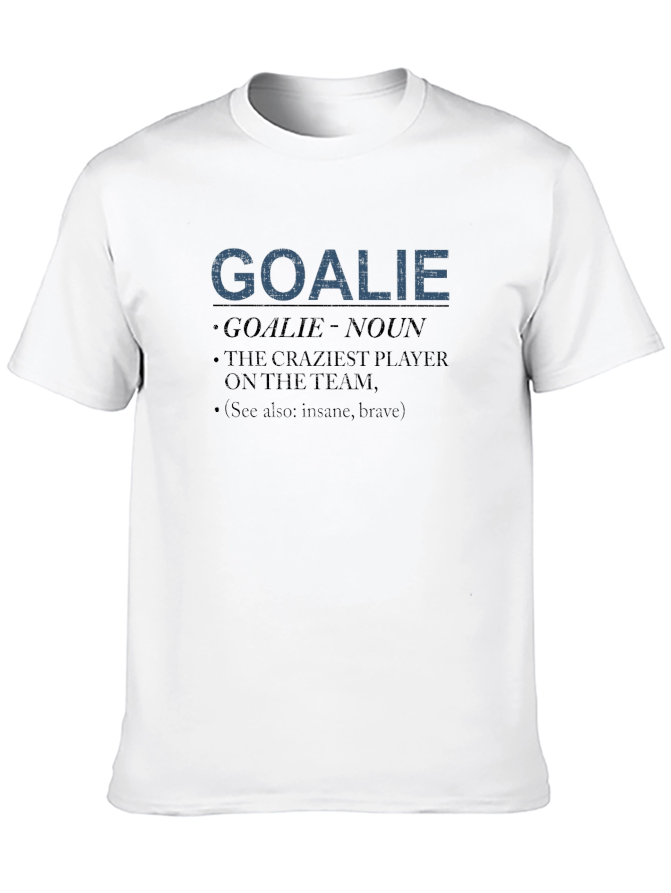 Black Goalie Definition Graphic Tee - Hockey Fan Apparel view 10